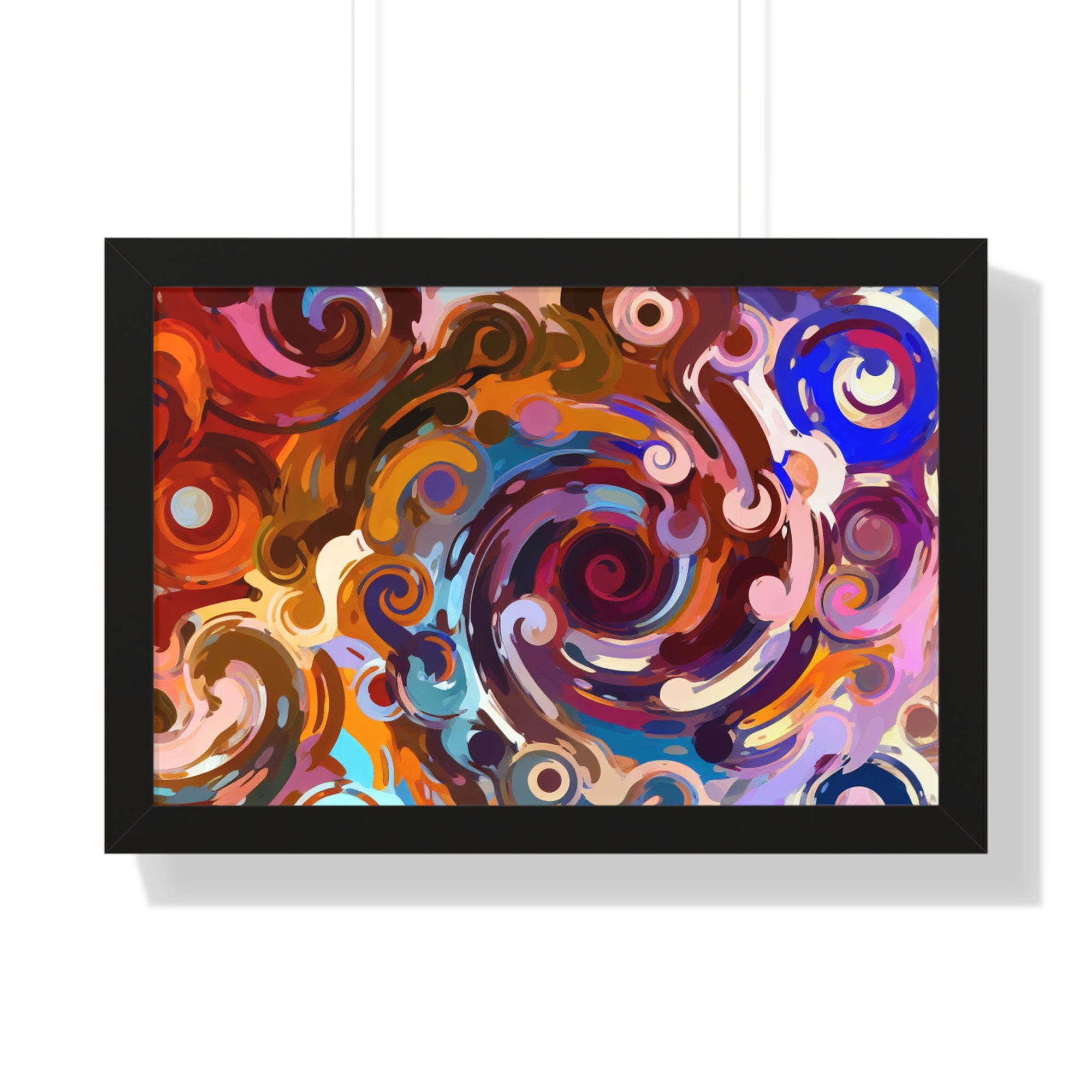 Elysian Whirls and Splashes | Framed Print