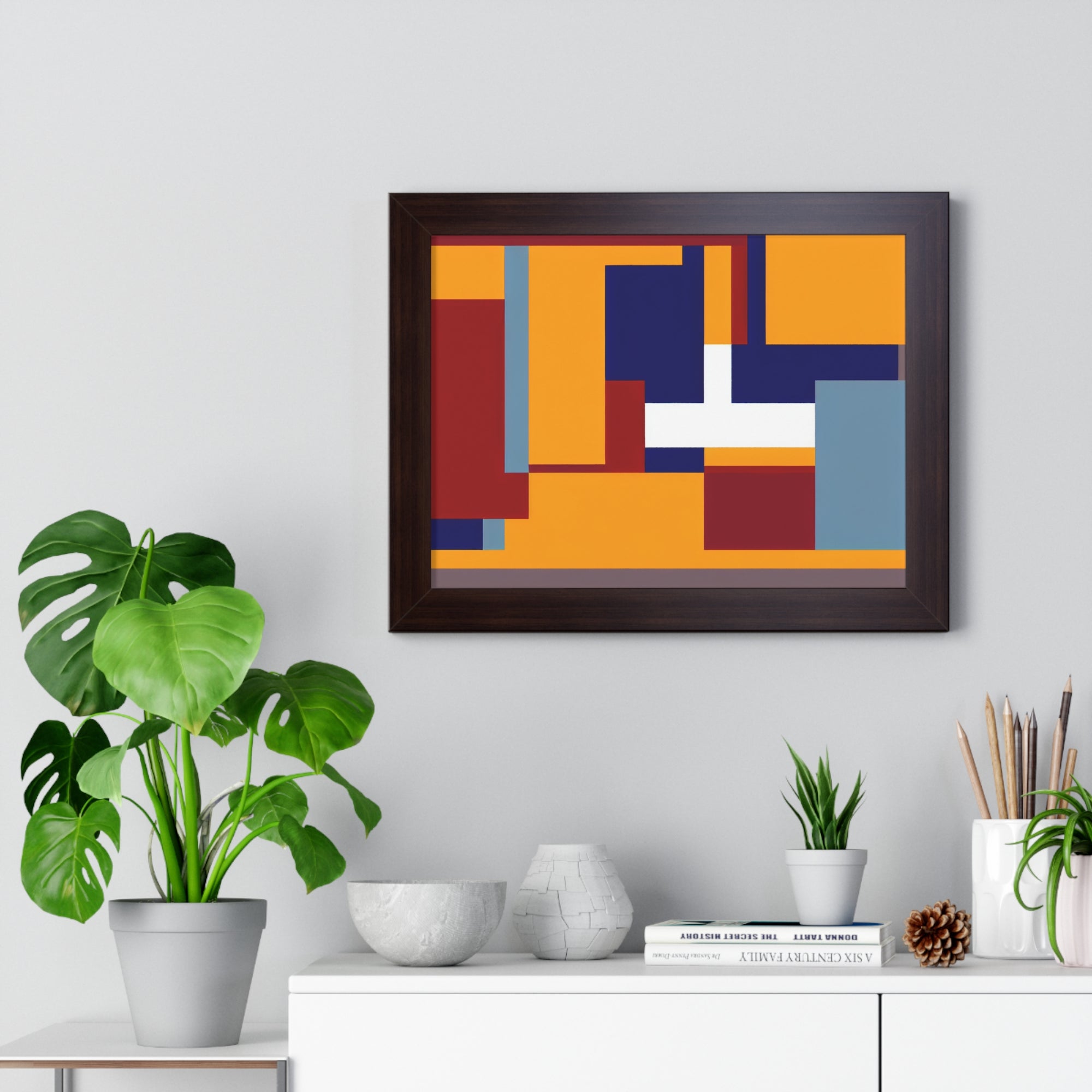 Harmony in Geometry | Framed Print