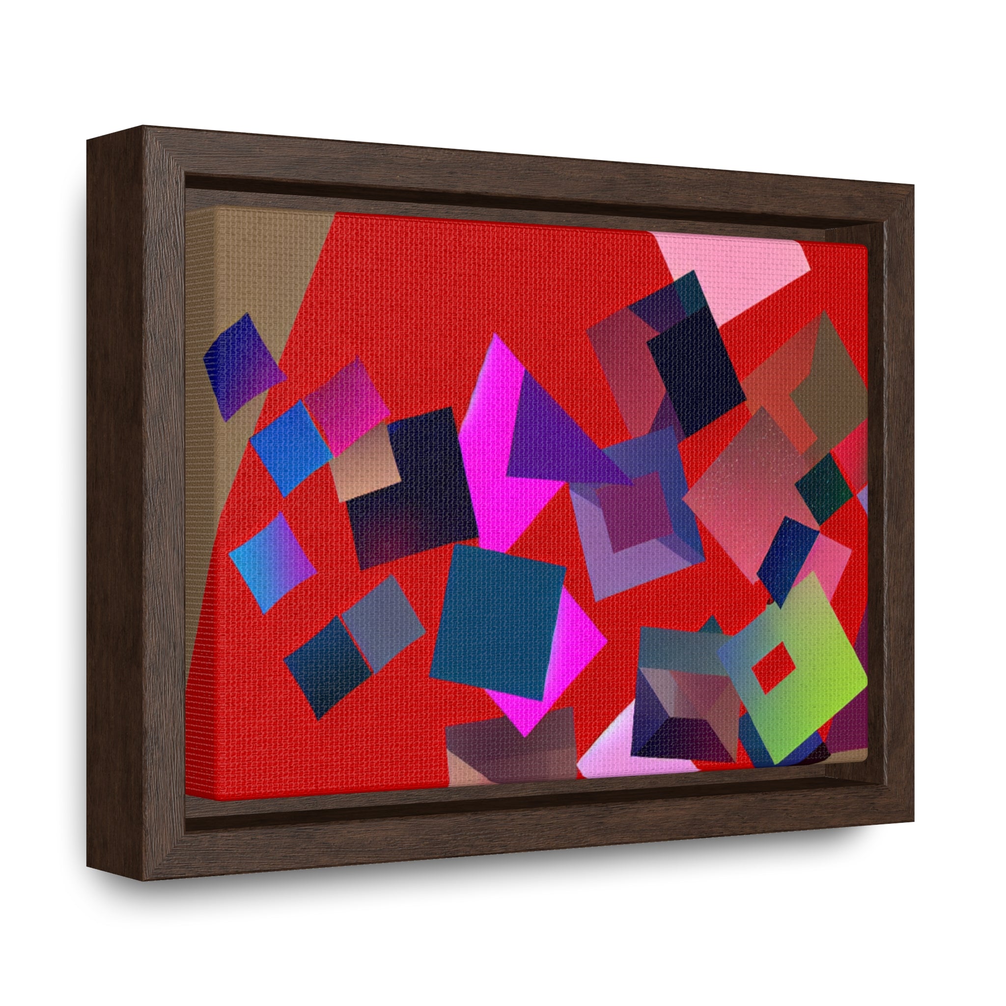 Vibrant Square Serenade | Framed Canvas