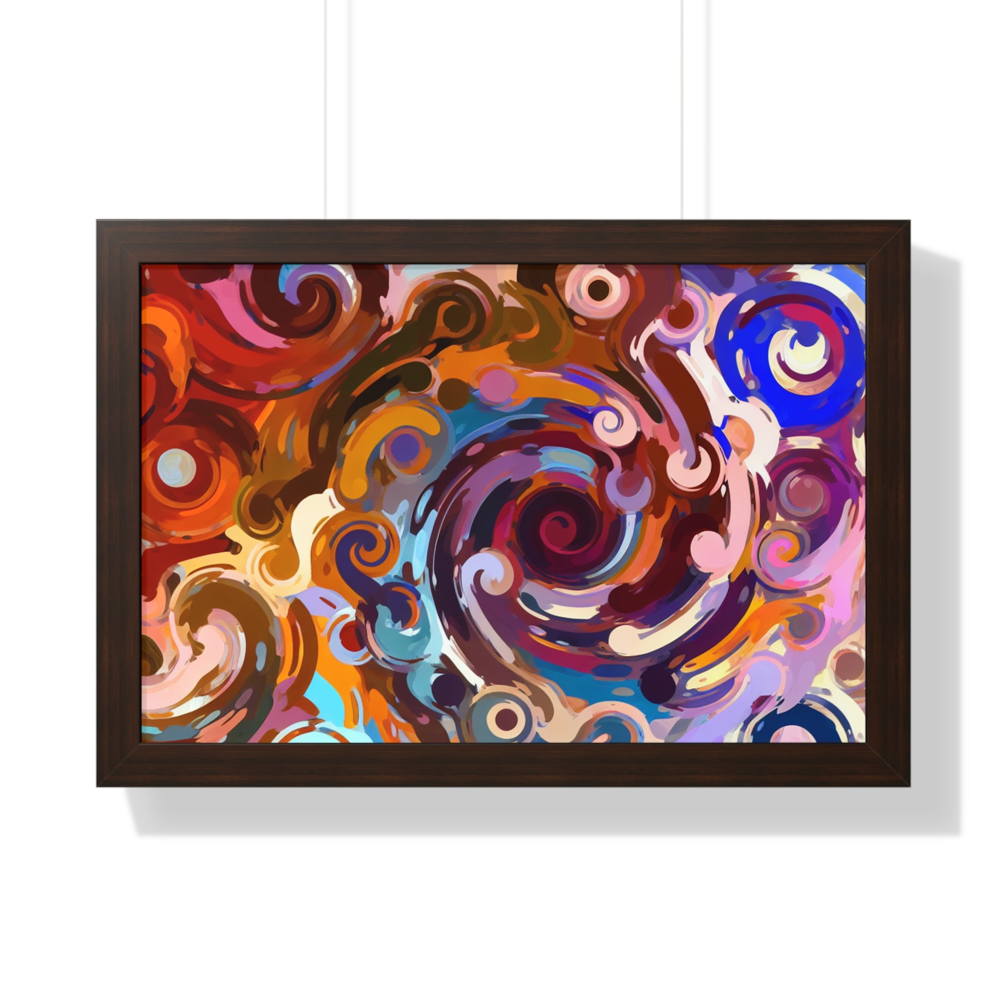 Elysian Whirls and Splashes | Framed Print