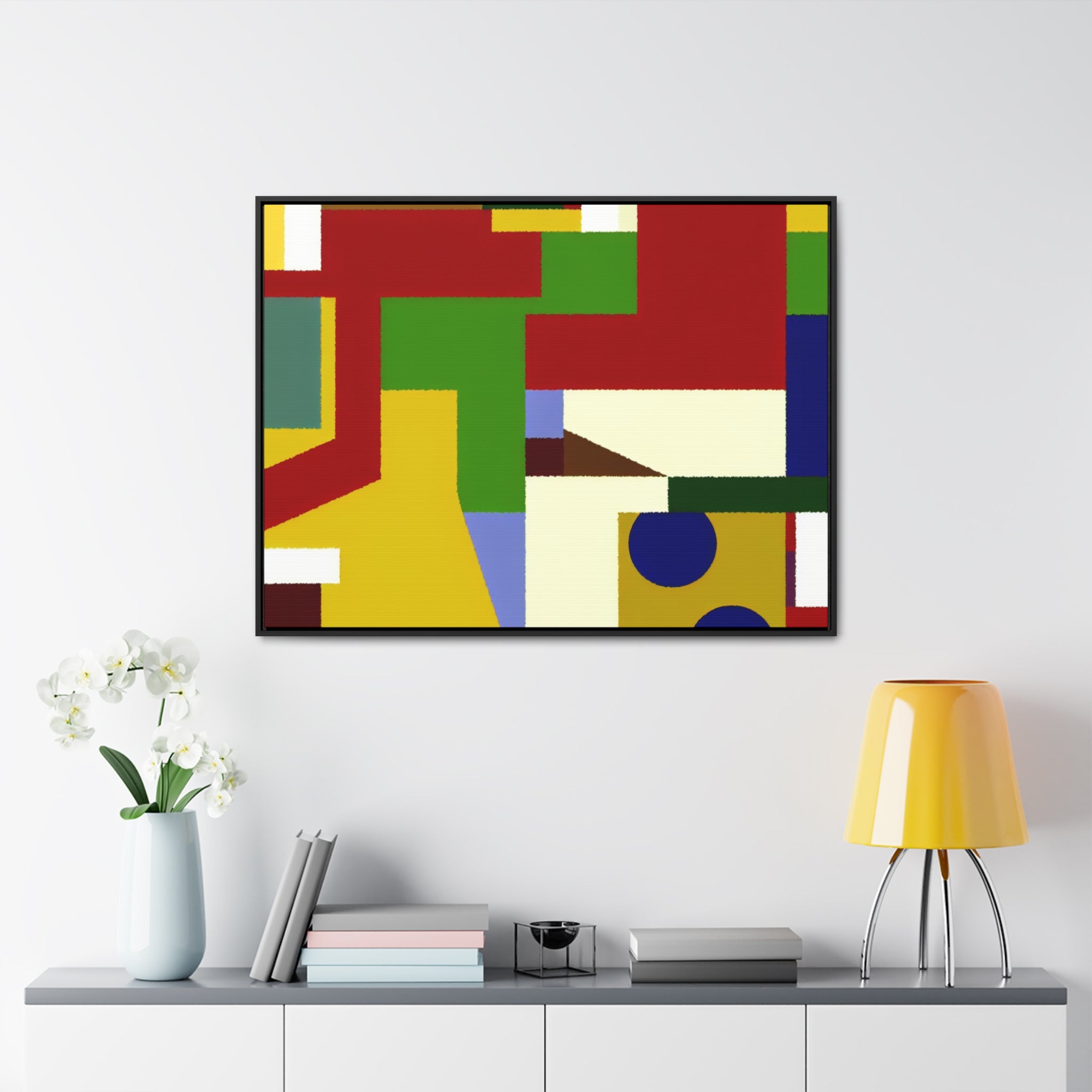 Geometric Harmony Unleashed | Framed Canvas