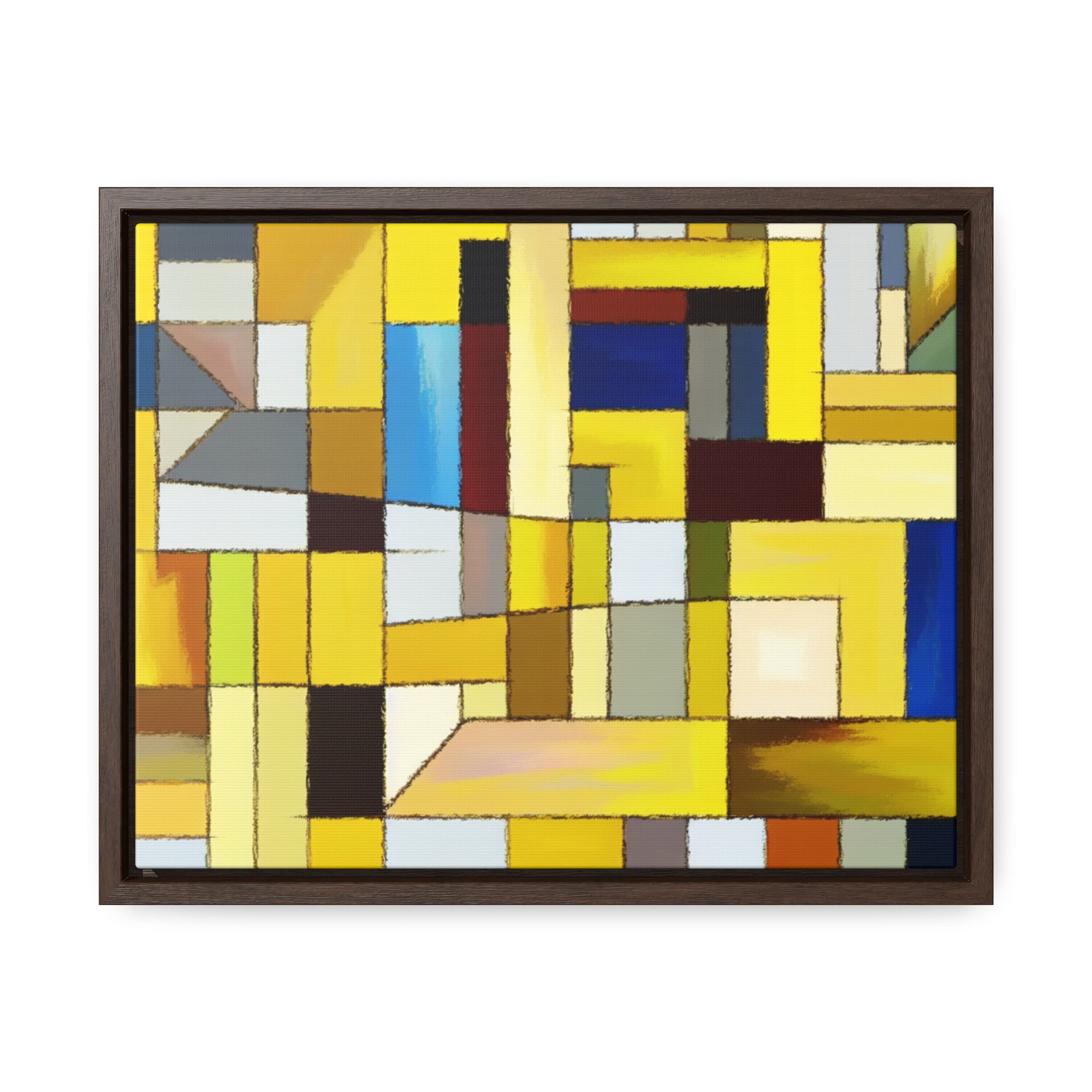 Chromatic Fragments and Light | Framed Canvas