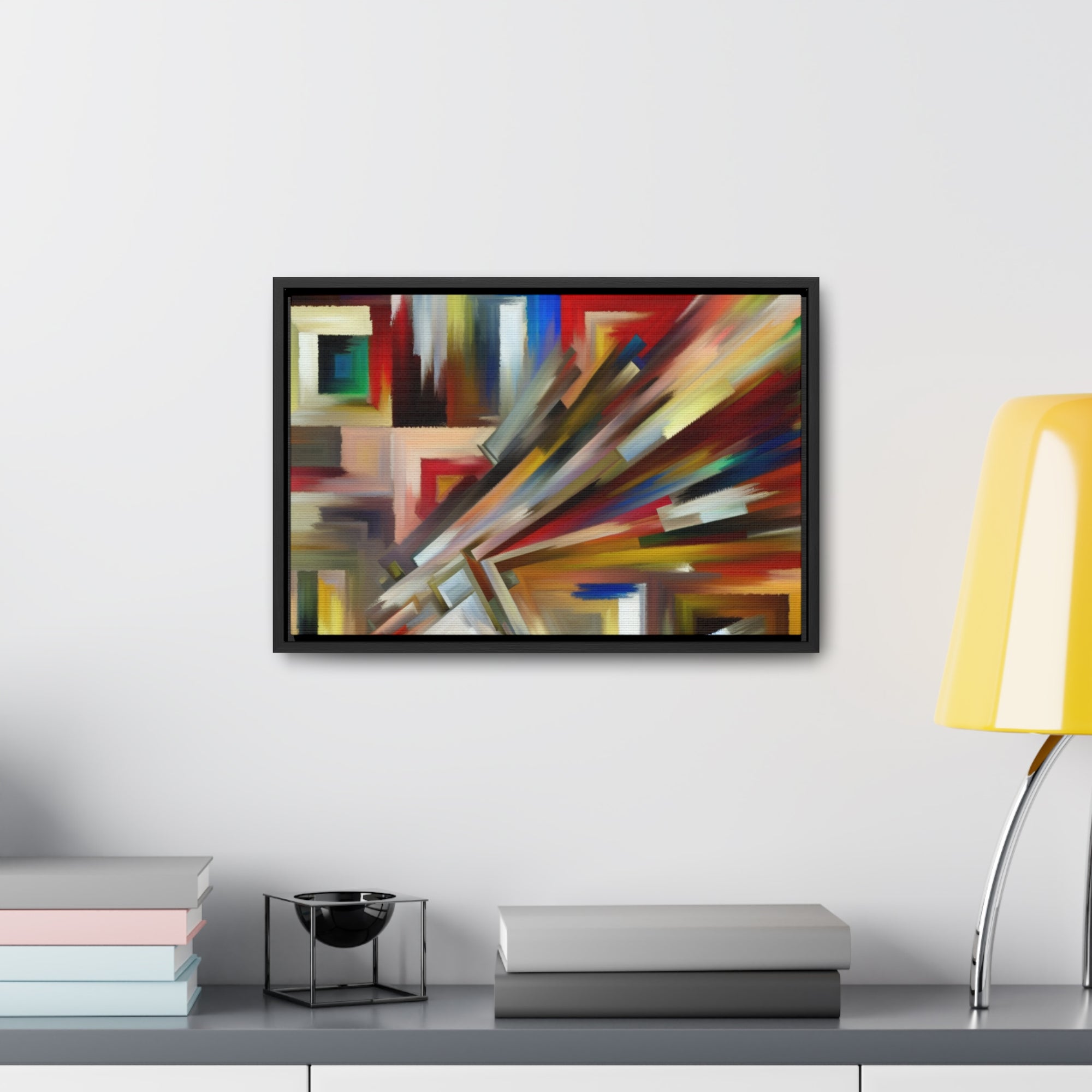 Urban Velocity and Chaos | Framed Canvas