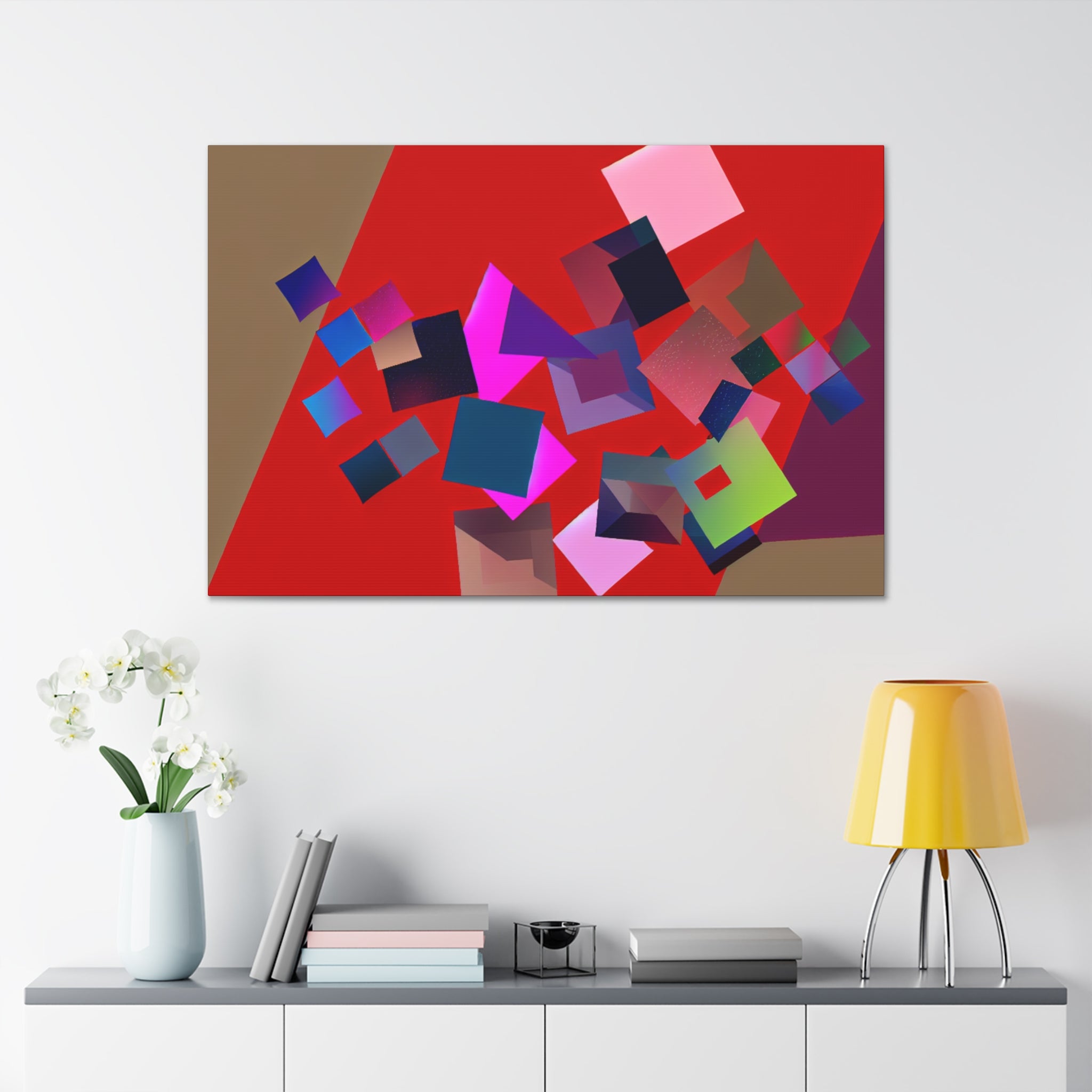 Vibrant Square Serenade | Canvas