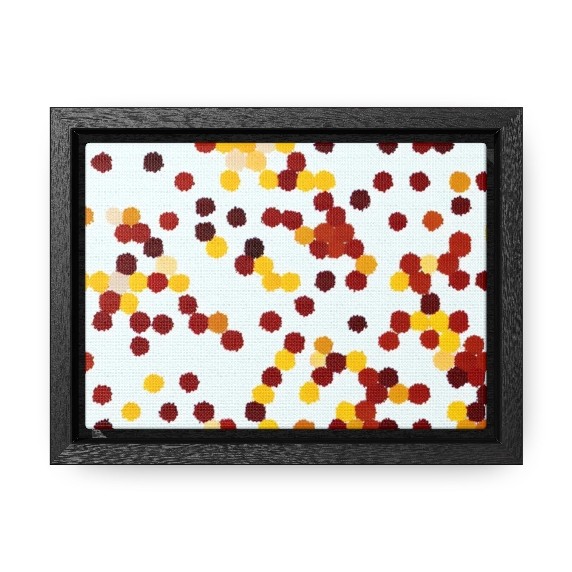 Ebullient Dots of Harmony | Framed Canvas