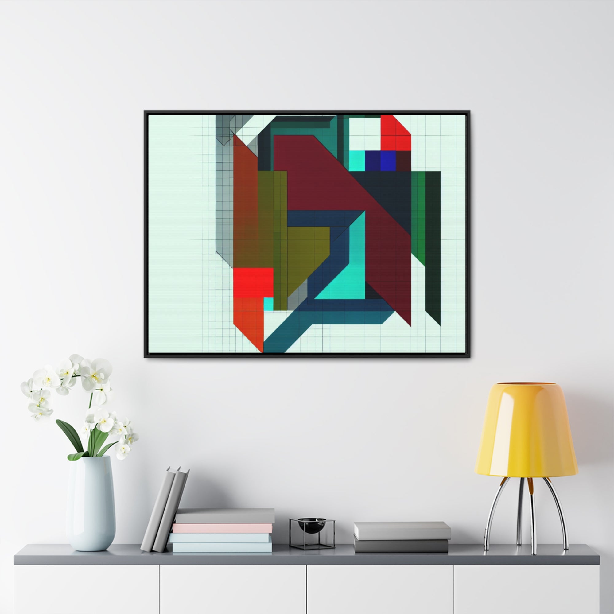 Fractured Harmony and Motion | Framed Canvas