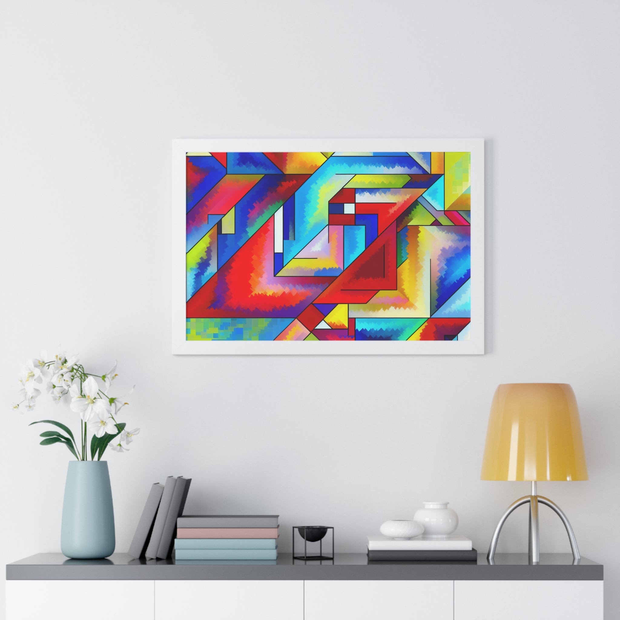 Energetic Harmony in Shapes | Framed Print