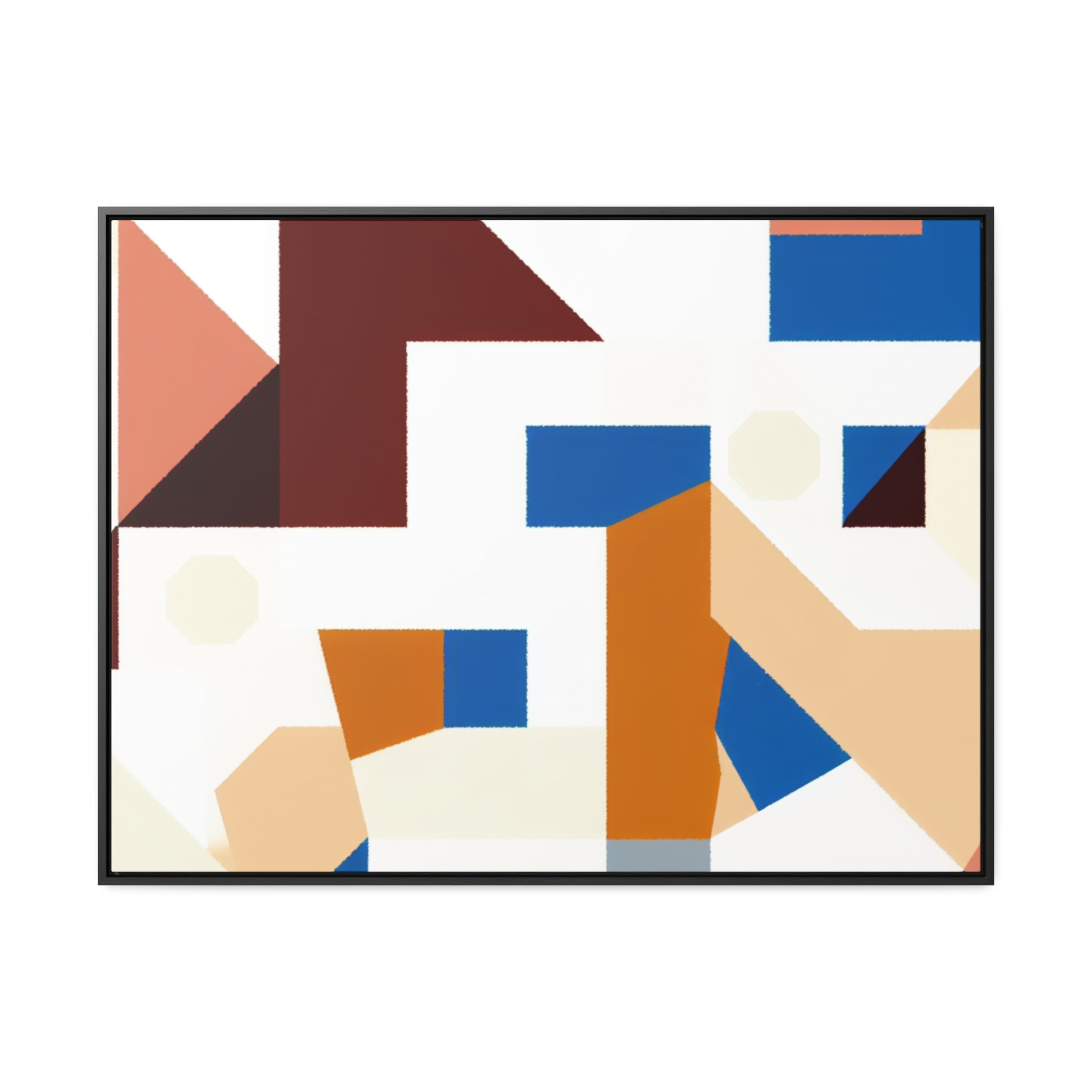 Rhythmic Fragments of Color | Framed Canvas