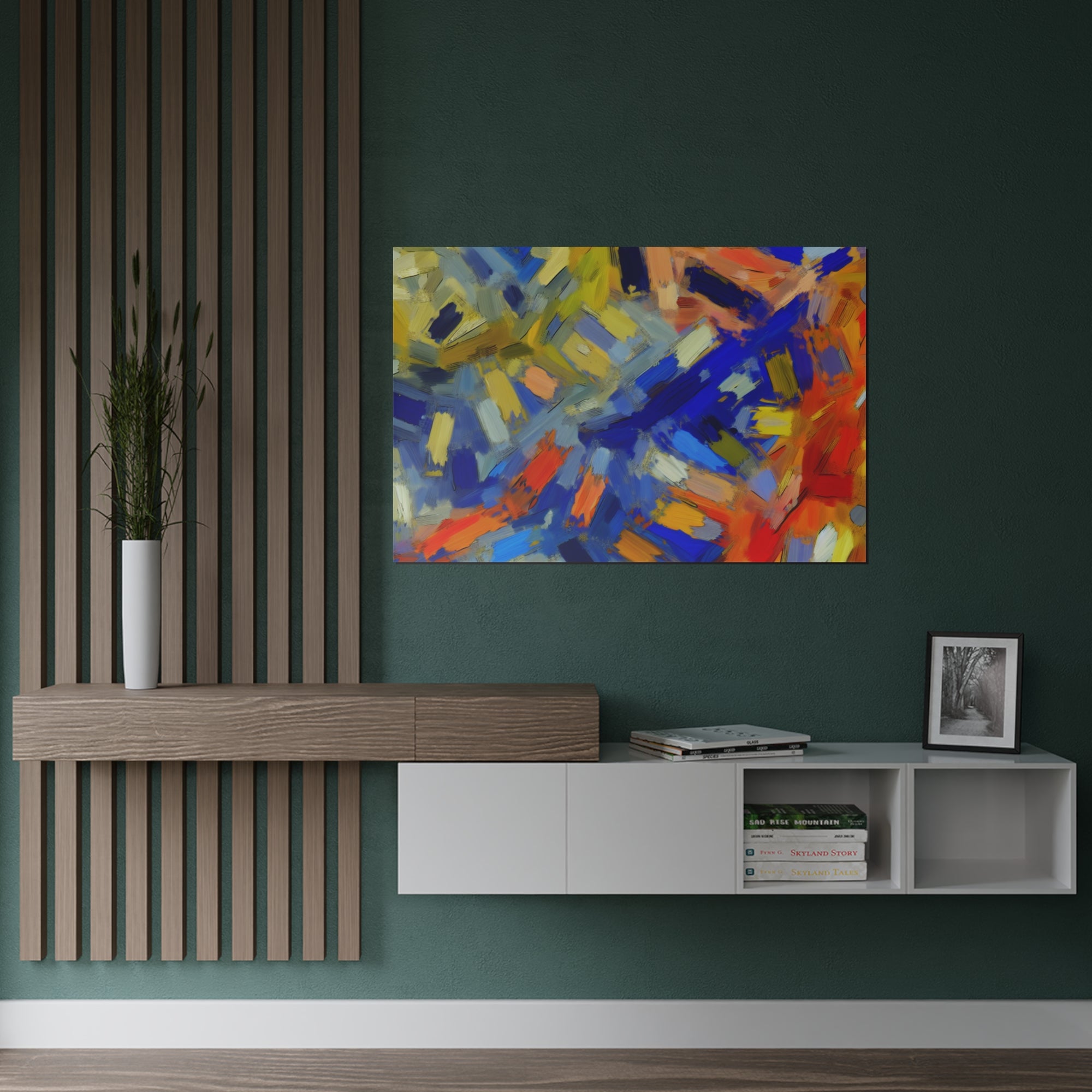 Chromatic Dance of Emotion | Satin Print