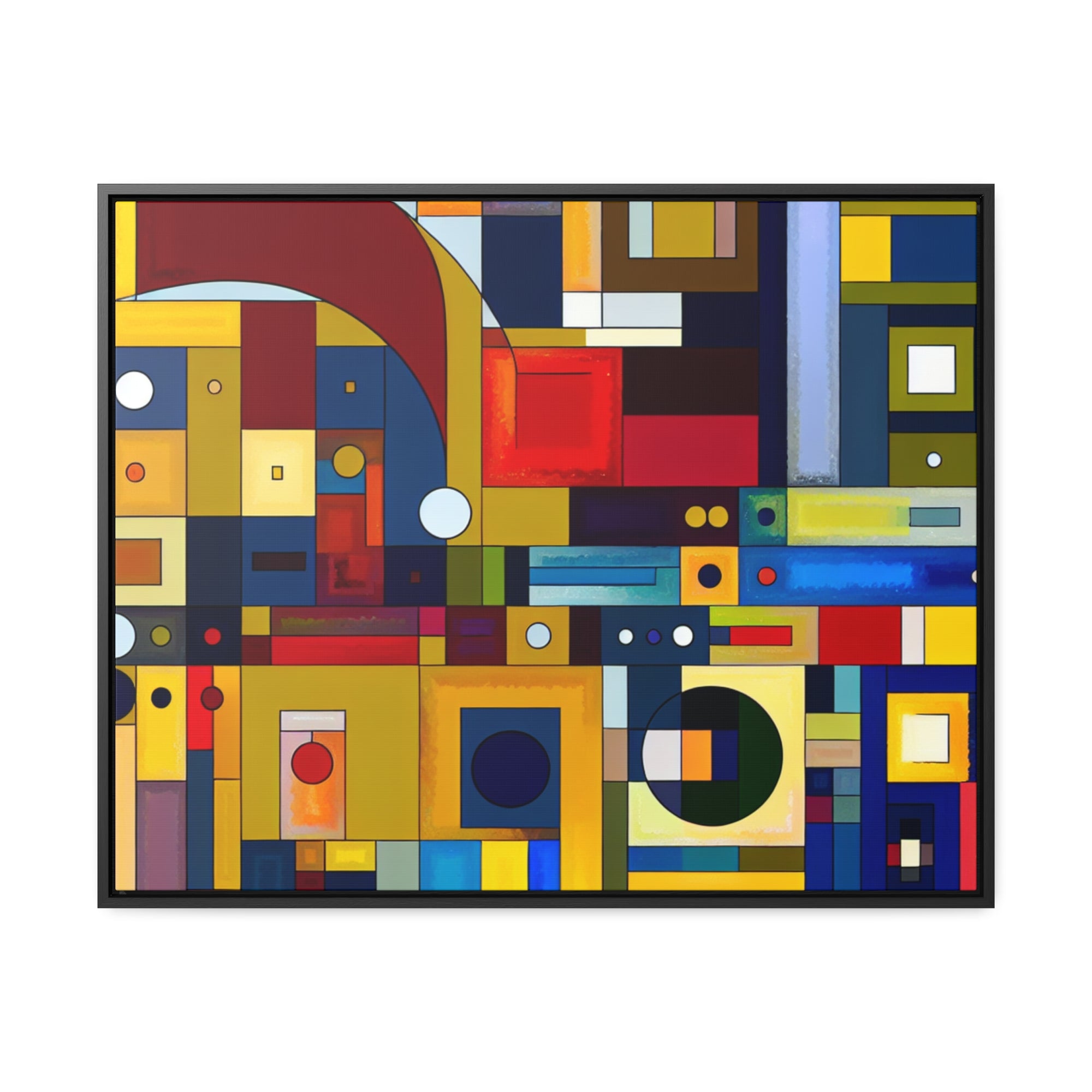 Chromatic Intersections | Framed Canvas