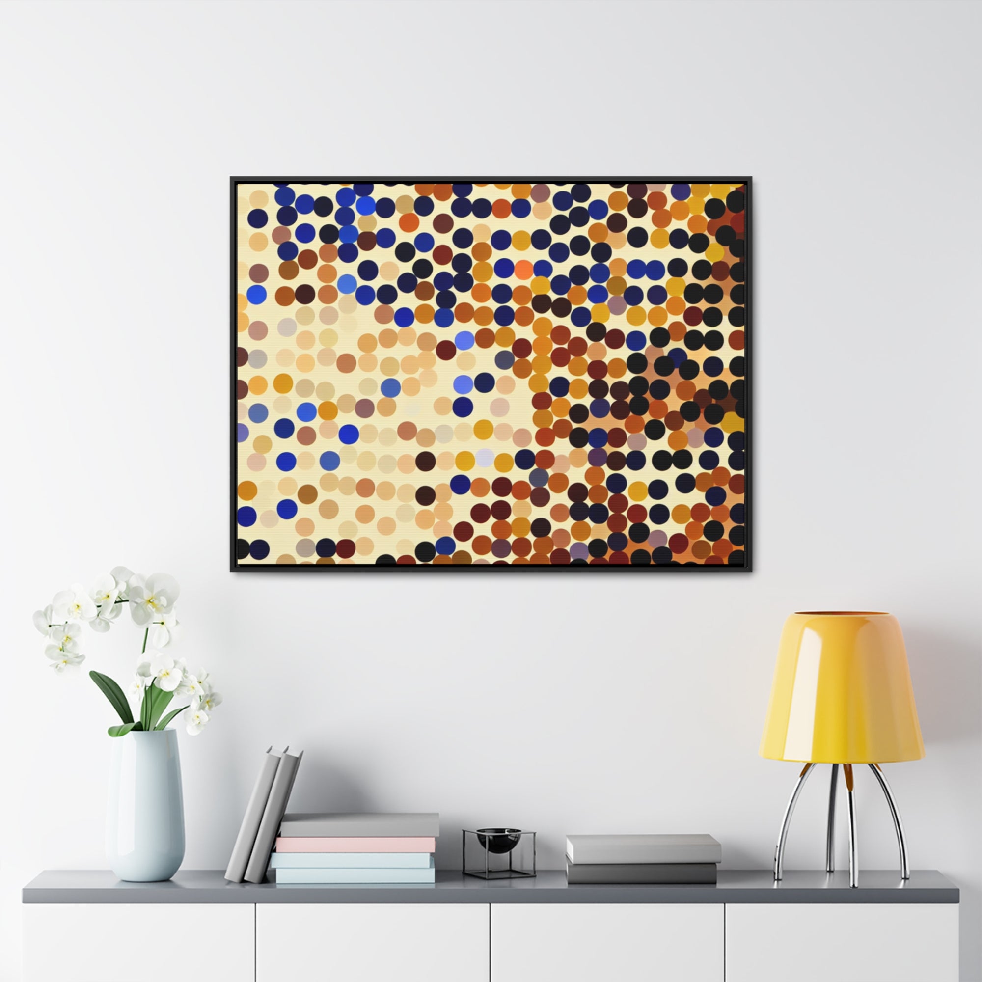 Whispers of Circles | Framed Canvas