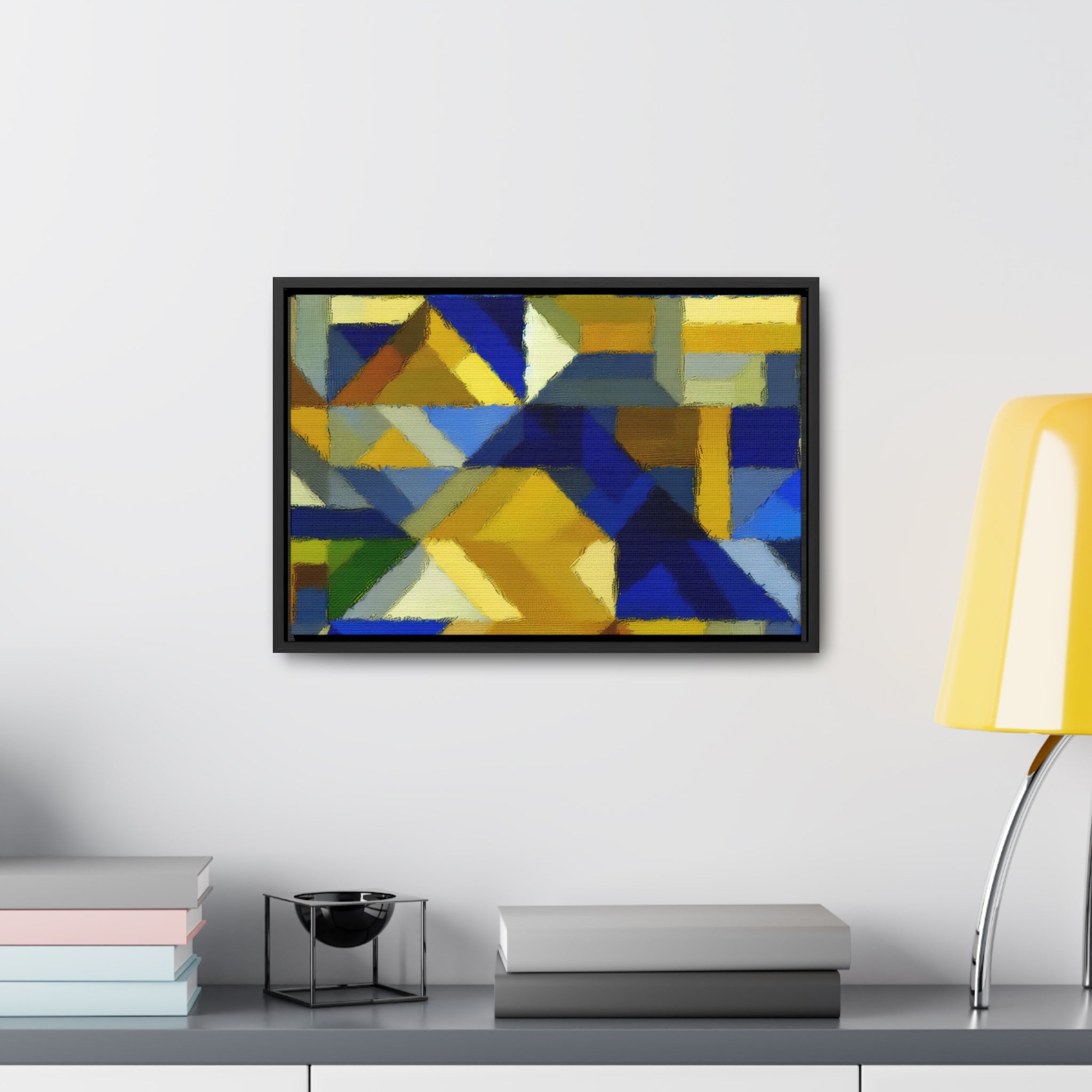 Fractured Vibrance and Motion | Framed Canvas