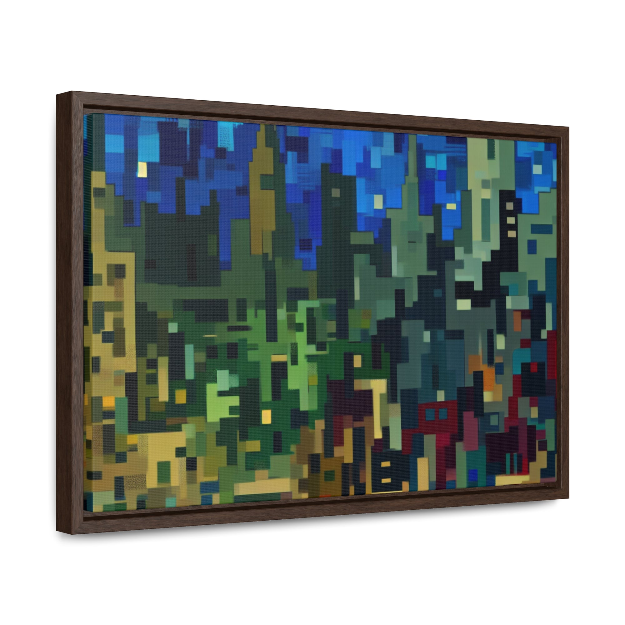 Metalline Urban Reverie | Framed Canvas