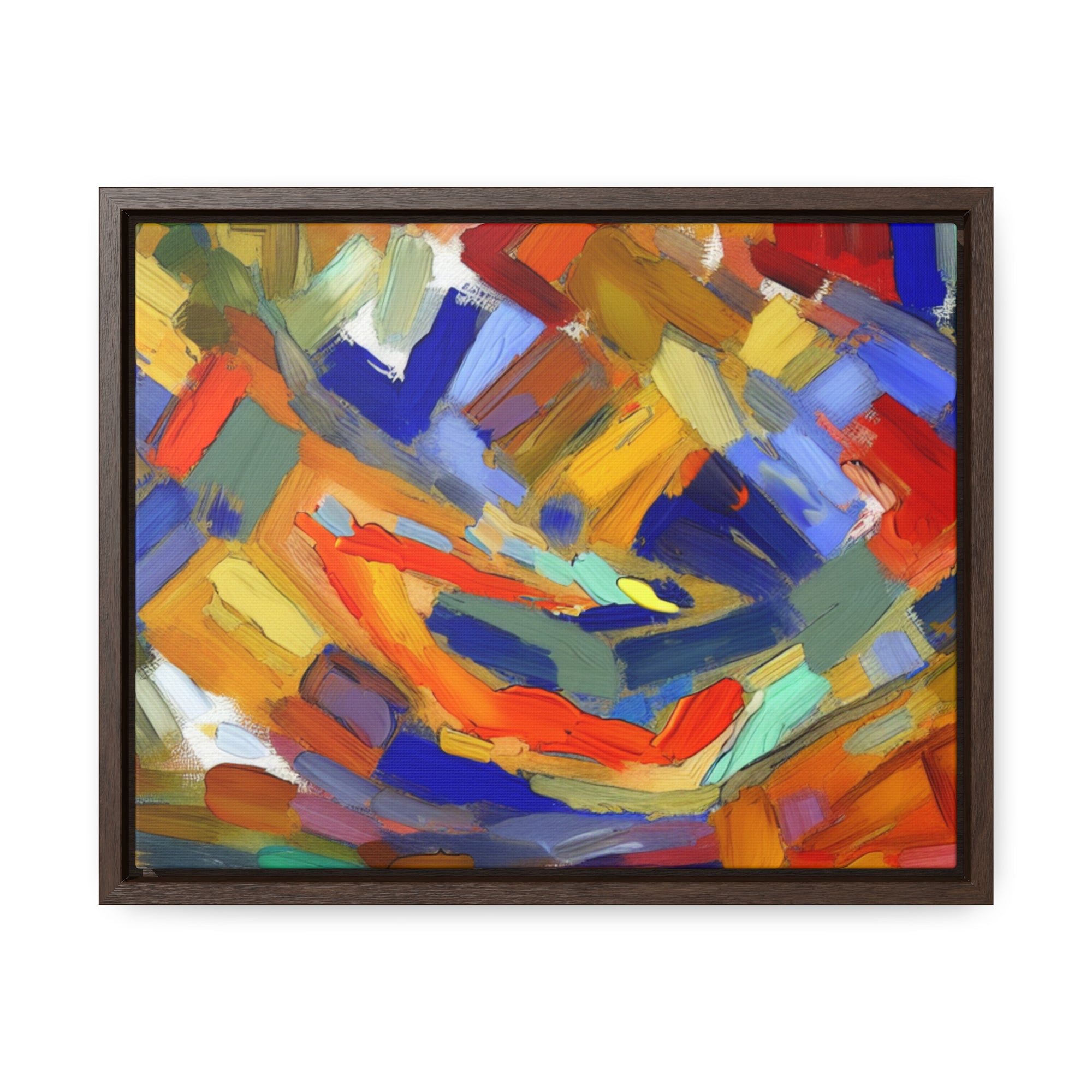 Kaleidoscopic Whirlwind | Framed Canvas