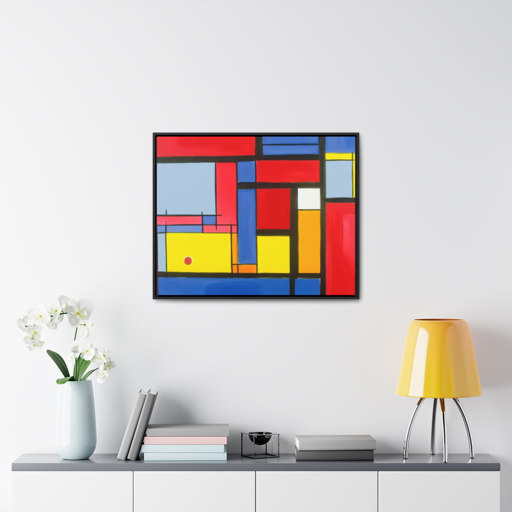 Primary Harmony and Tension | Framed Canvas