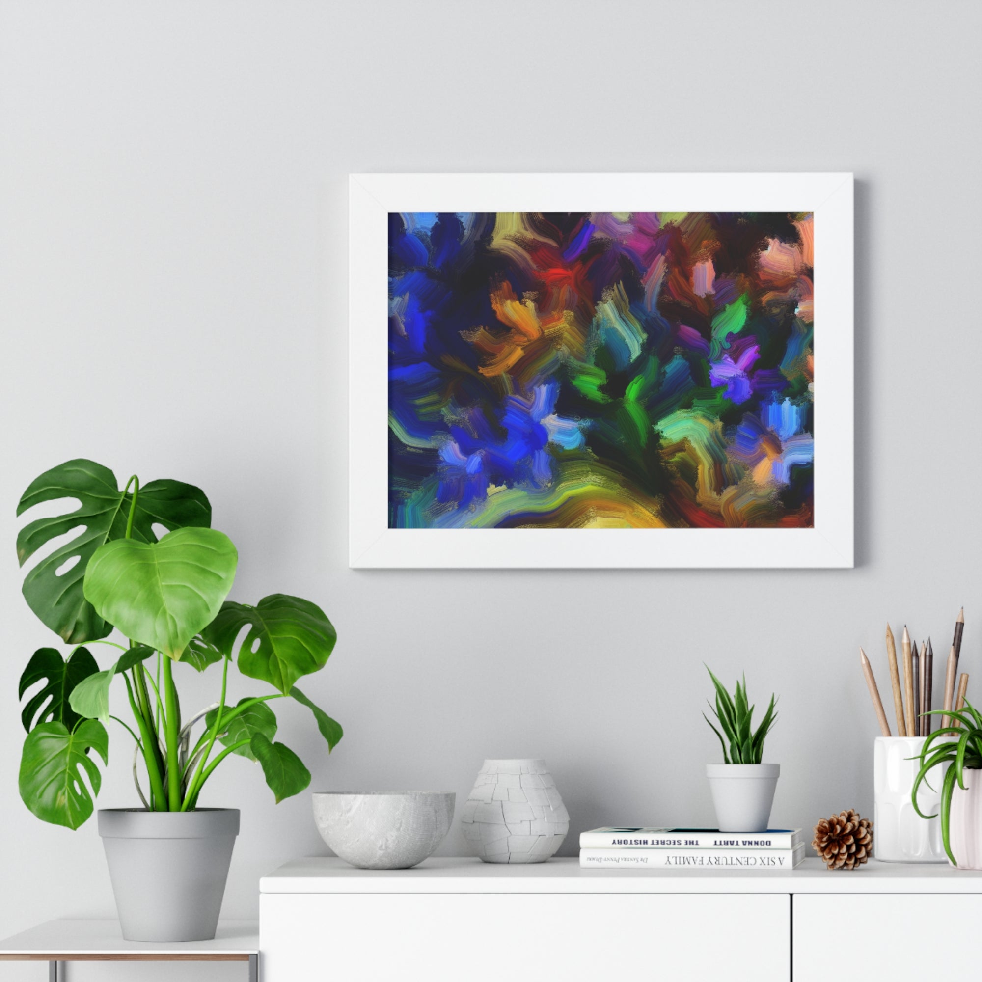 Vibrant Whispers of Flora | Framed Print