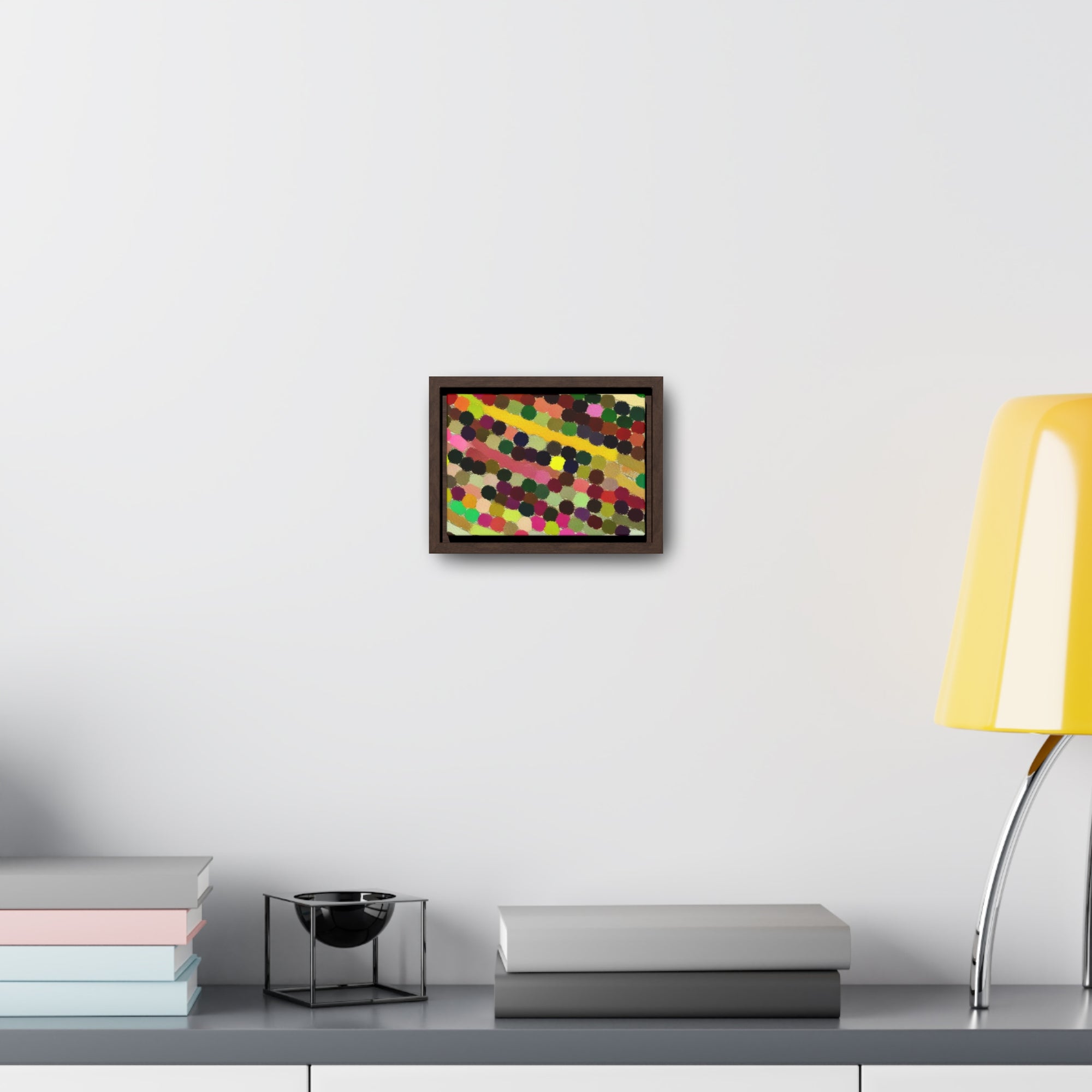 Ebullient Dot Symphony | Framed Canvas