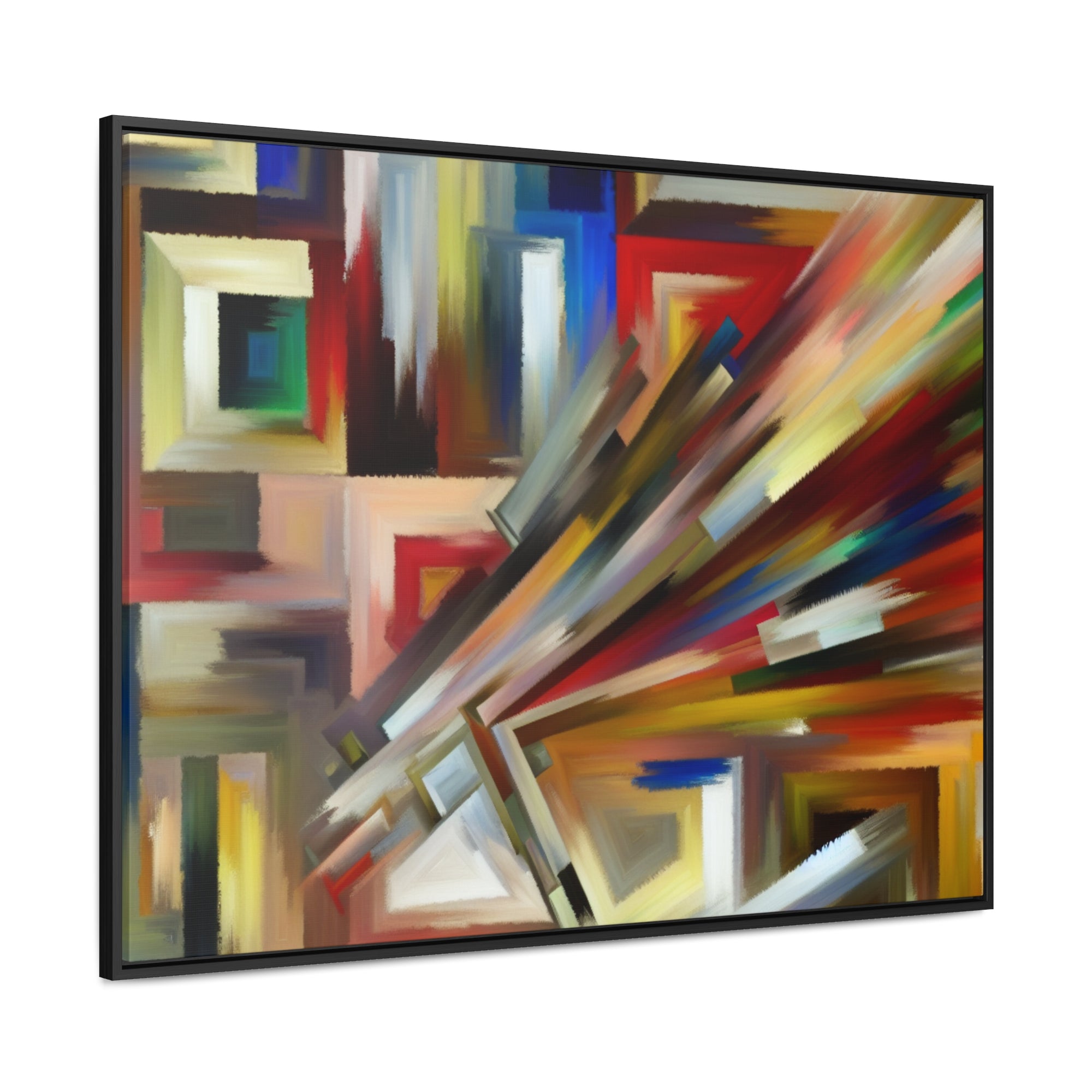 Urban Velocity and Chaos | Framed Canvas