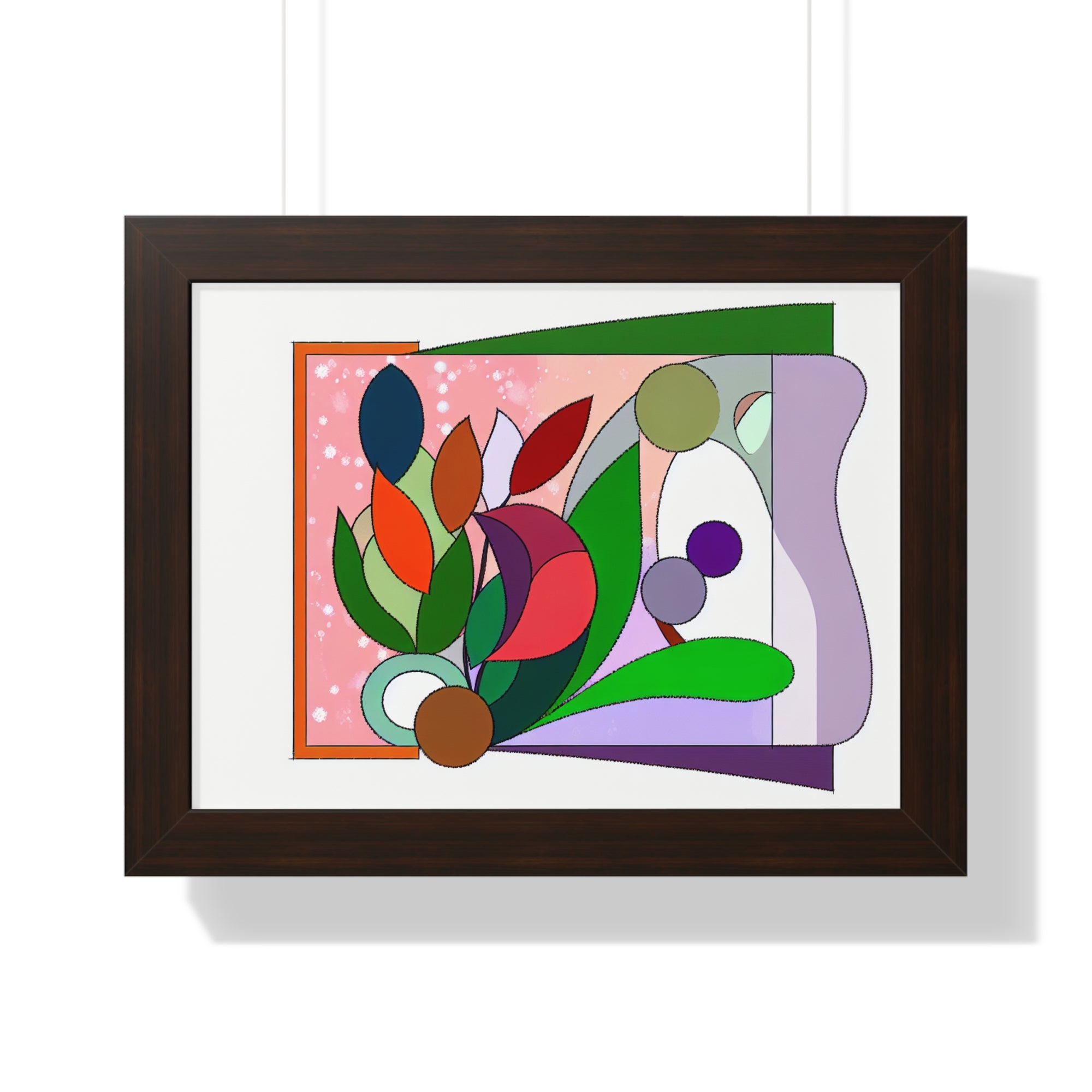 Verdant Whispers and Blooms | Framed Print