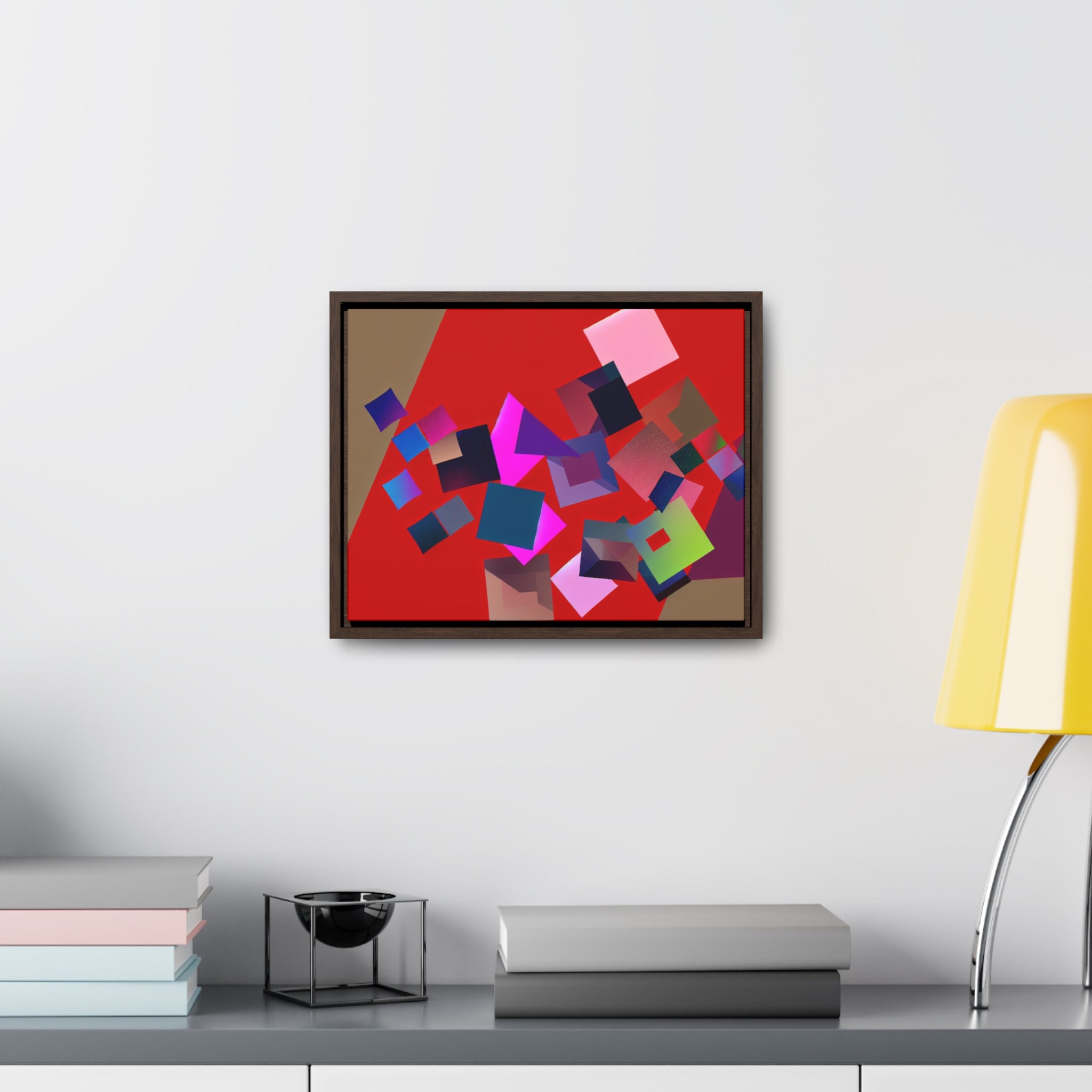 Vibrant Square Serenade | Framed Canvas