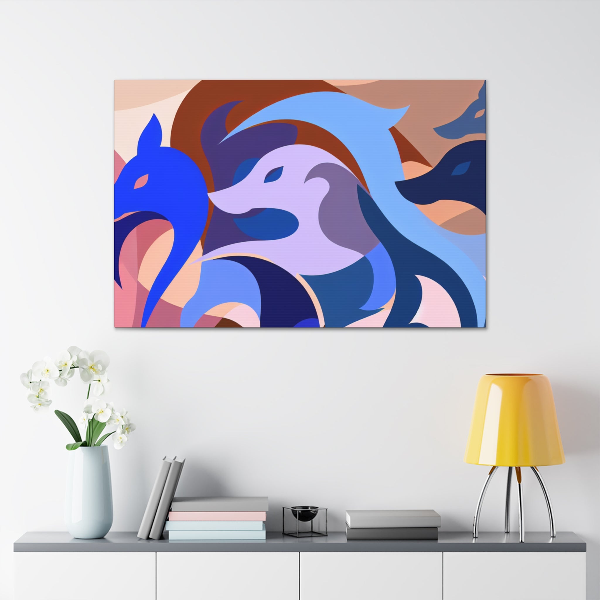 Foxes in Fluidity | Canvas