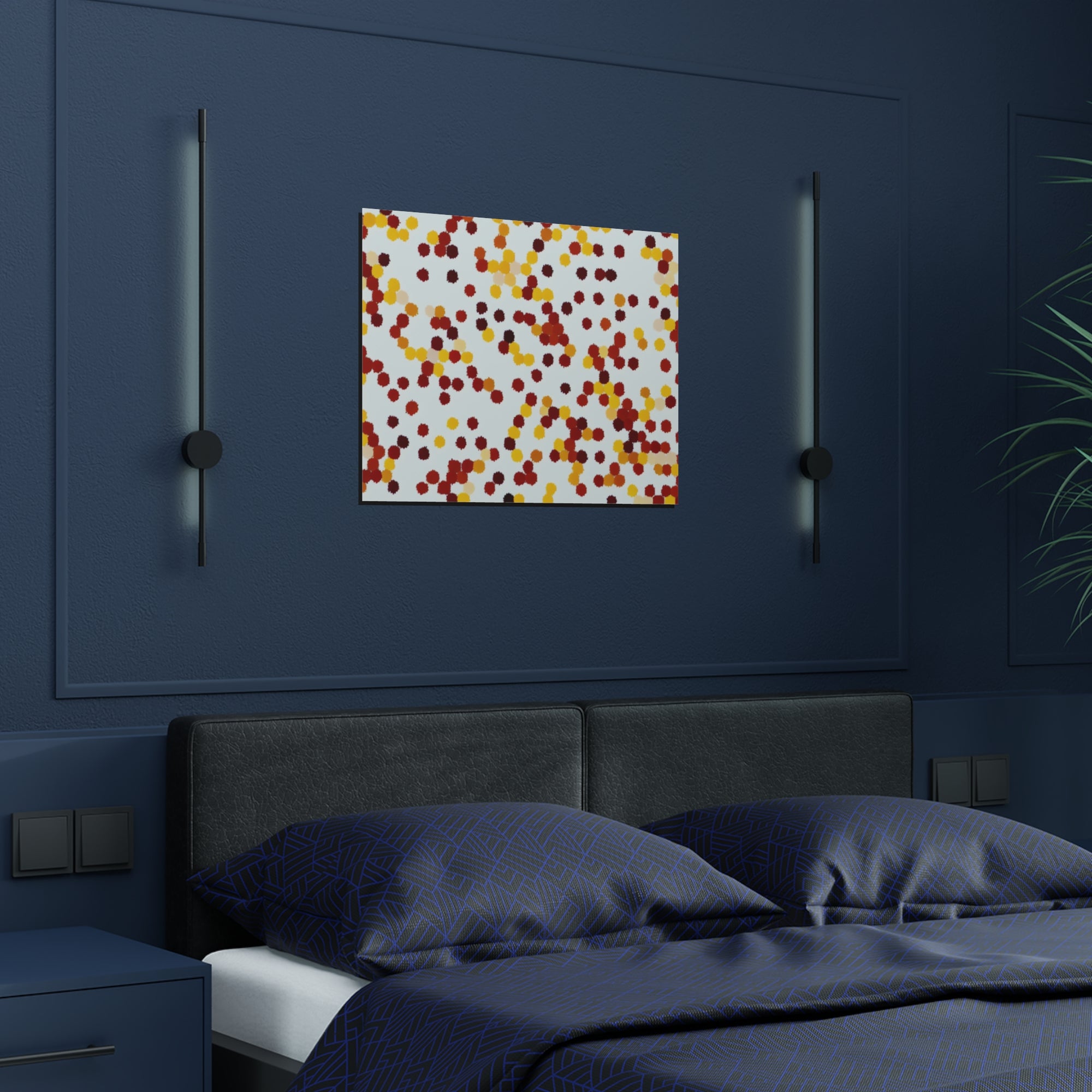 Ebullient Dots of Harmony | Satin Print