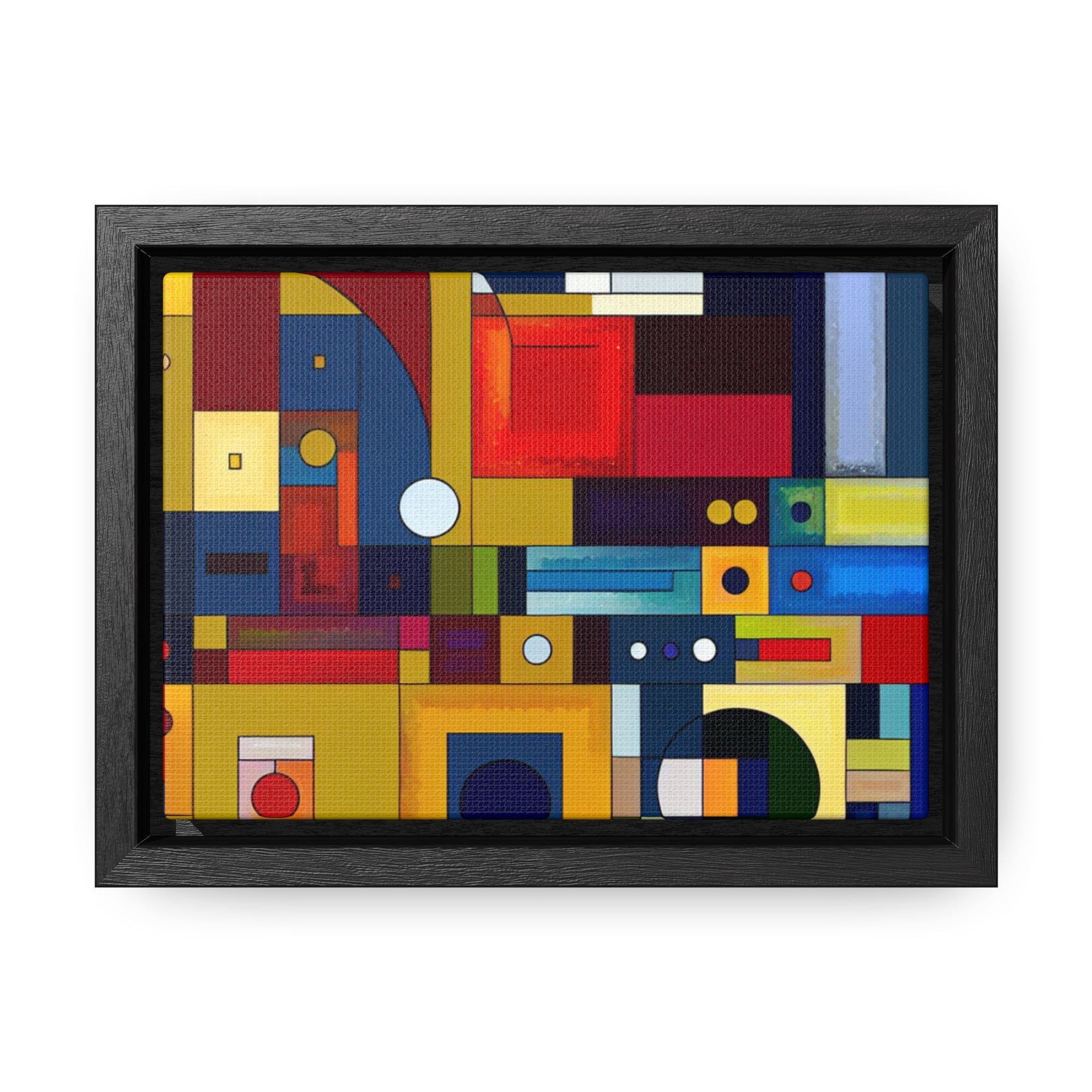 Chromatic Intersections | Framed Canvas