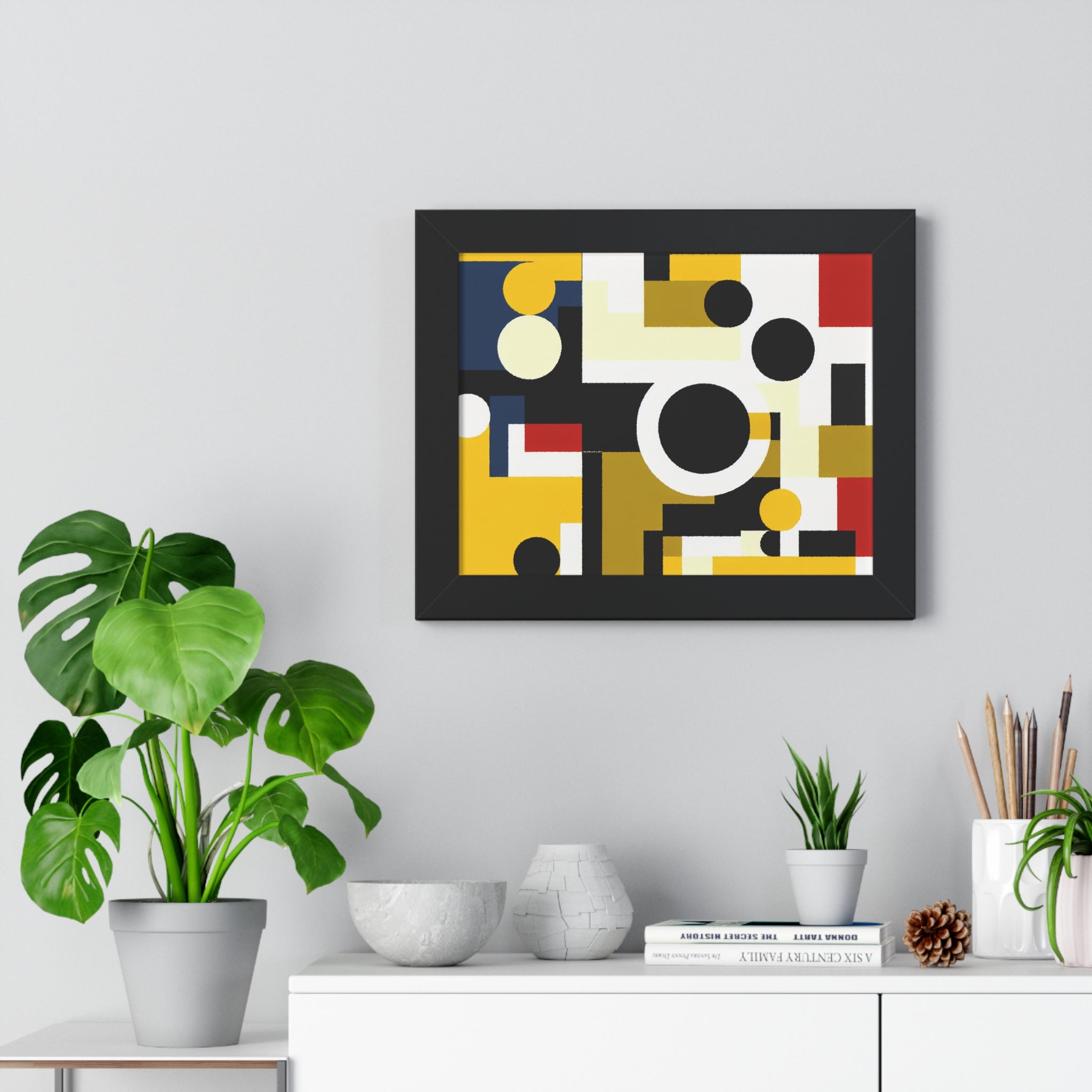 Energized Geometric Harmony | Framed Print