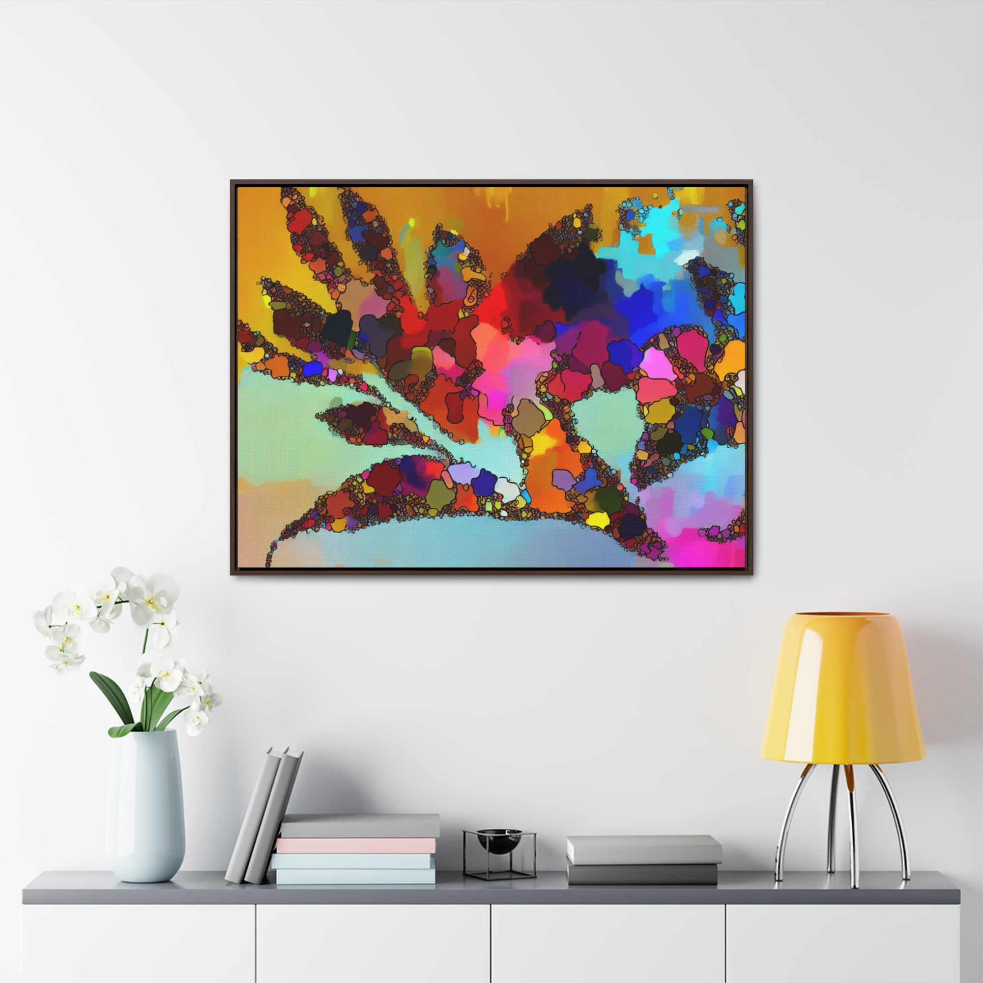 Botanical Rhythm and Flow | Framed Canvas