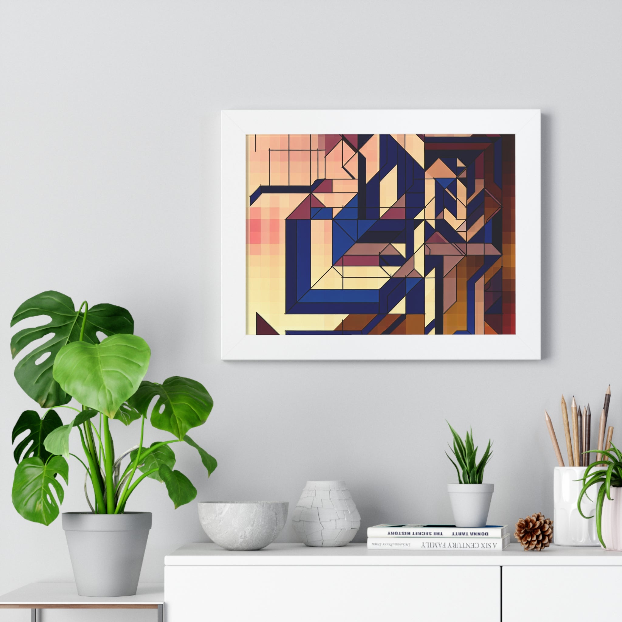 Fluid Geometry and Harmony | Framed Print