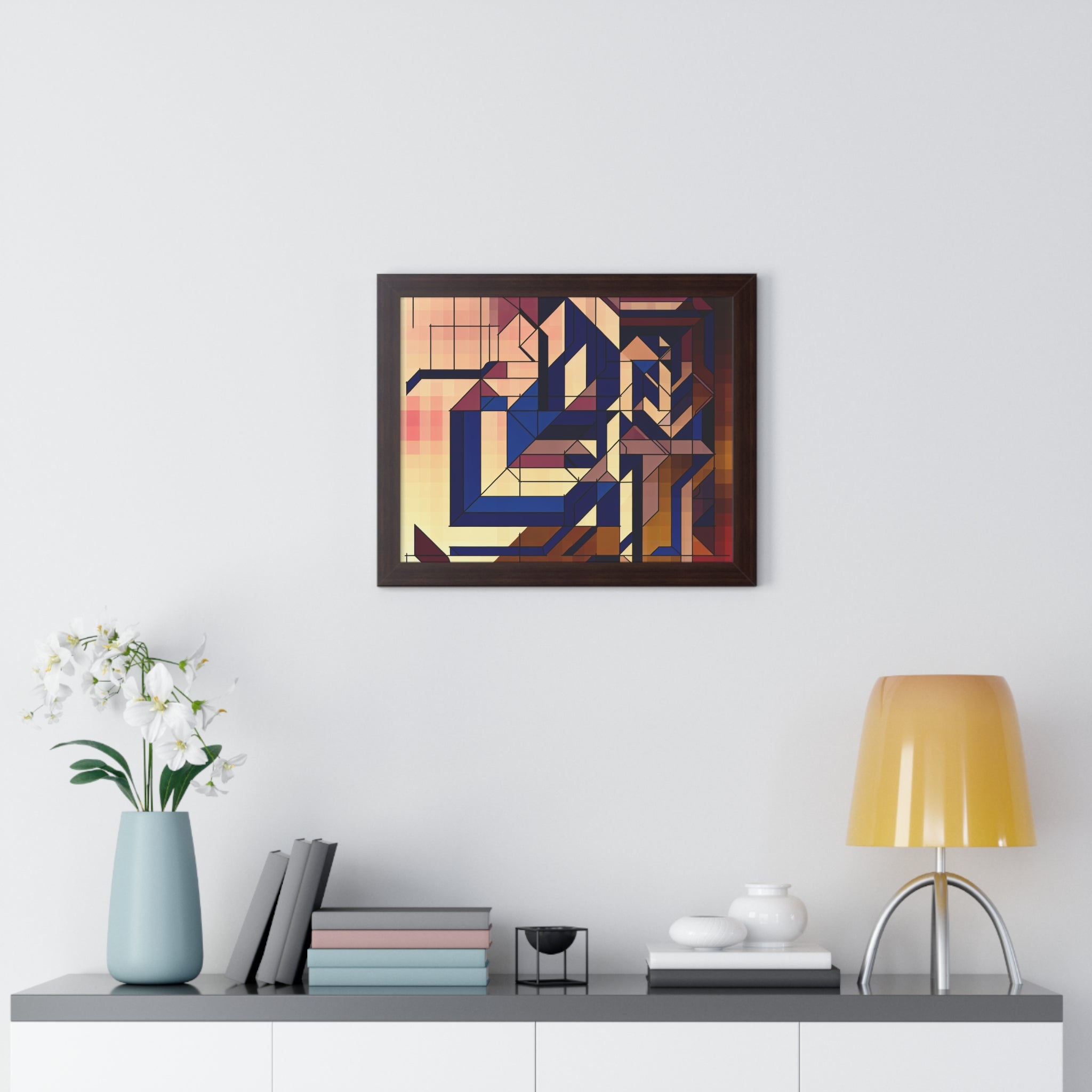 Fluid Geometry and Harmony | Framed Print