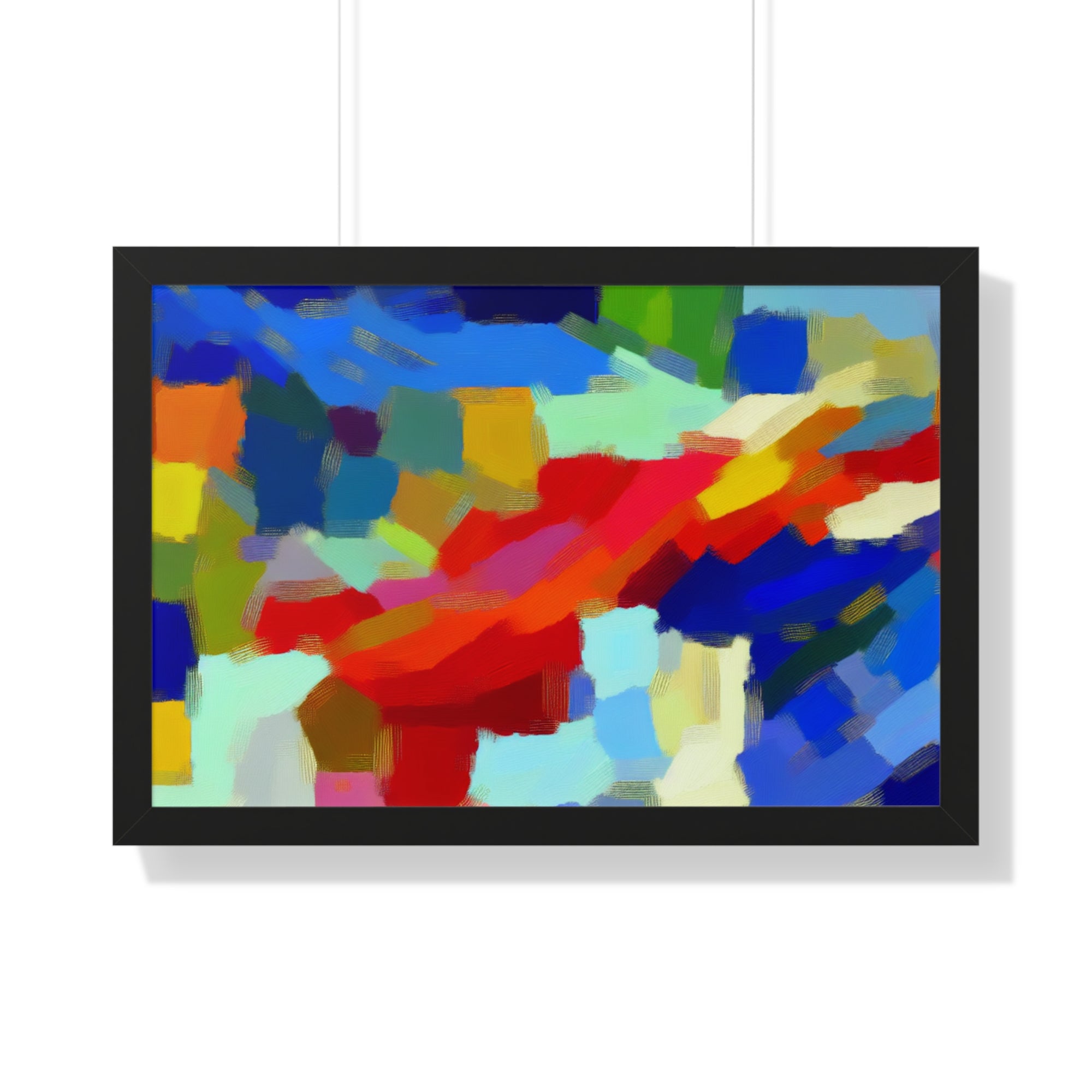 Rhythmic Color Dance | Framed Print