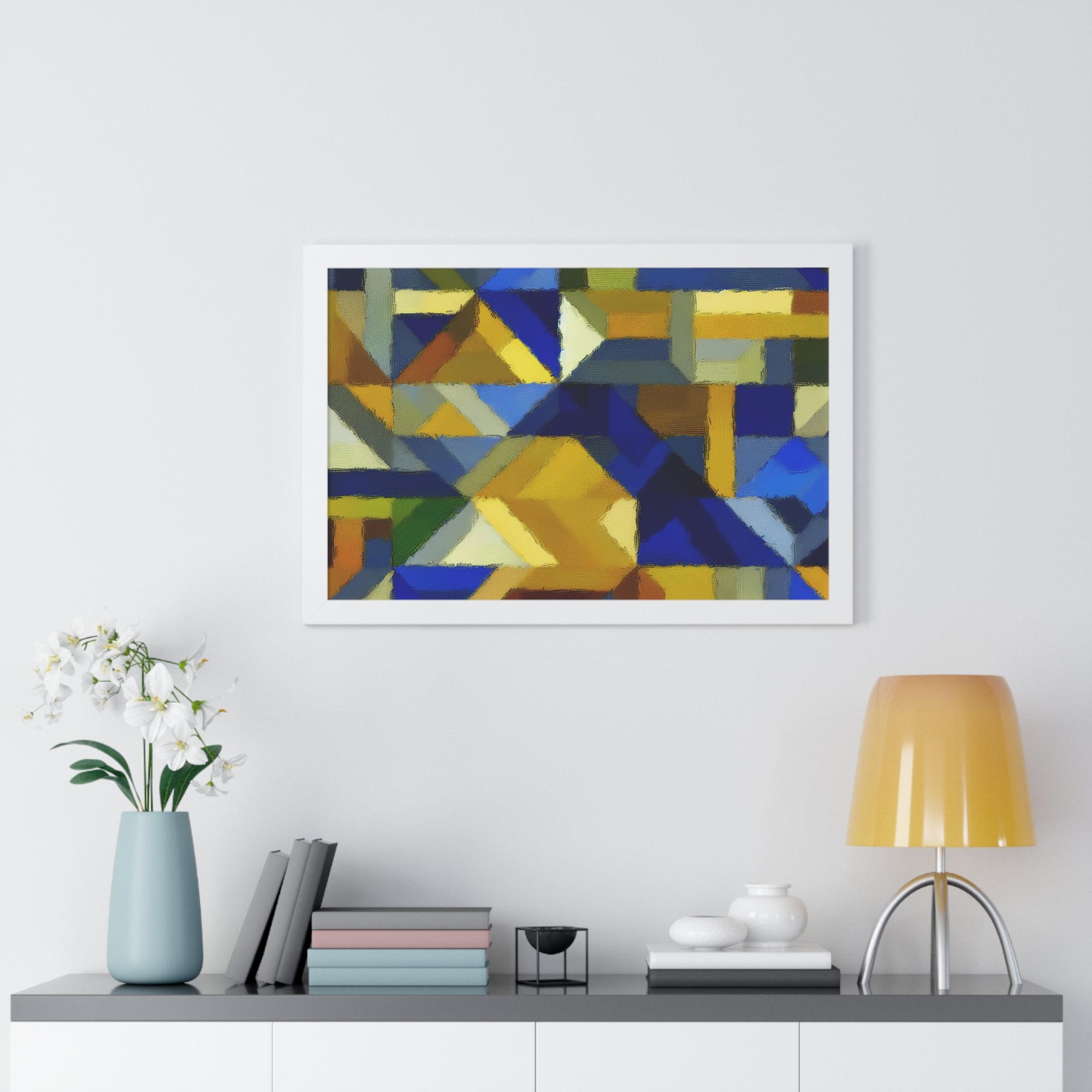 Fractured Vibrance and Motion | Framed Print