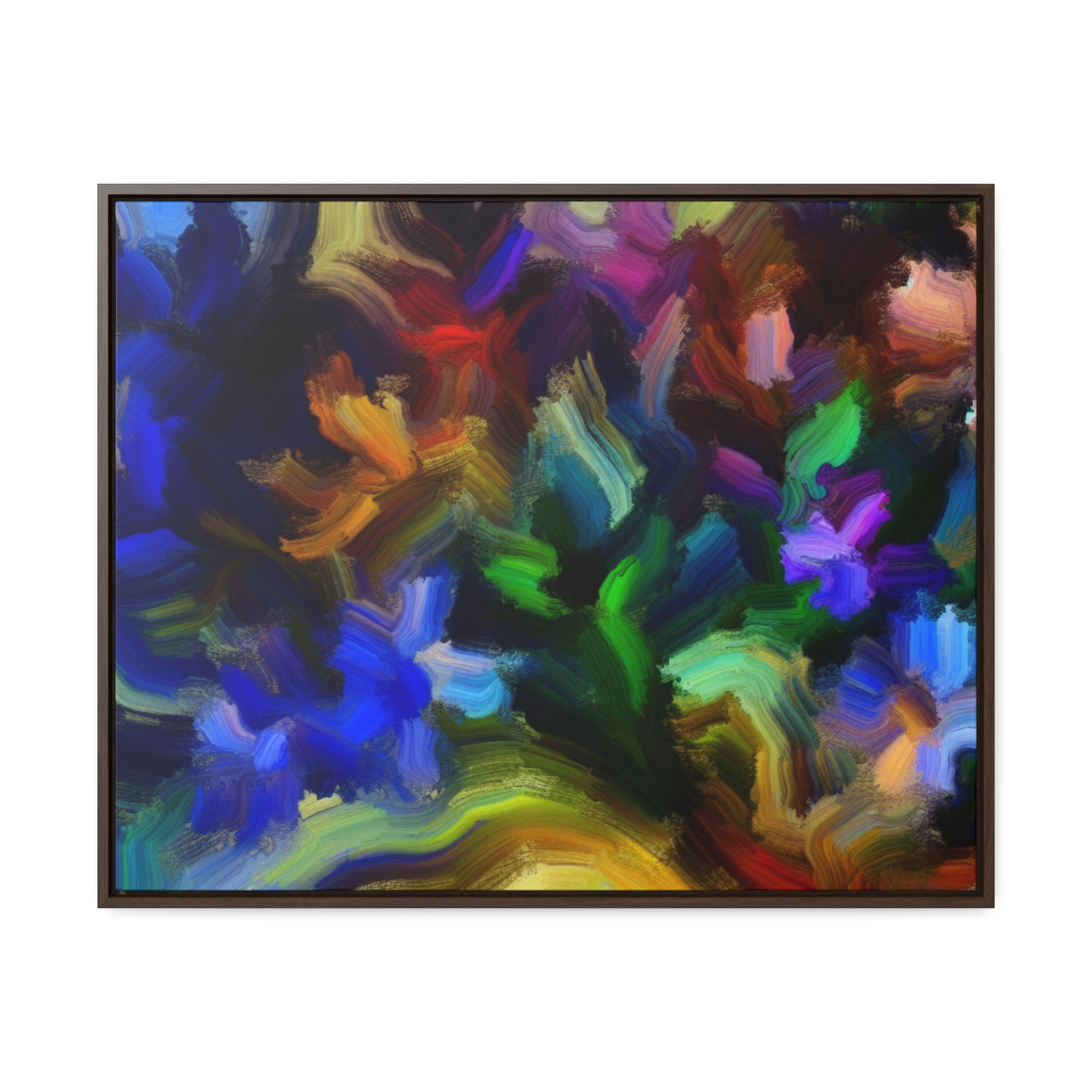 Vibrant Whispers of Flora | Framed Canvas