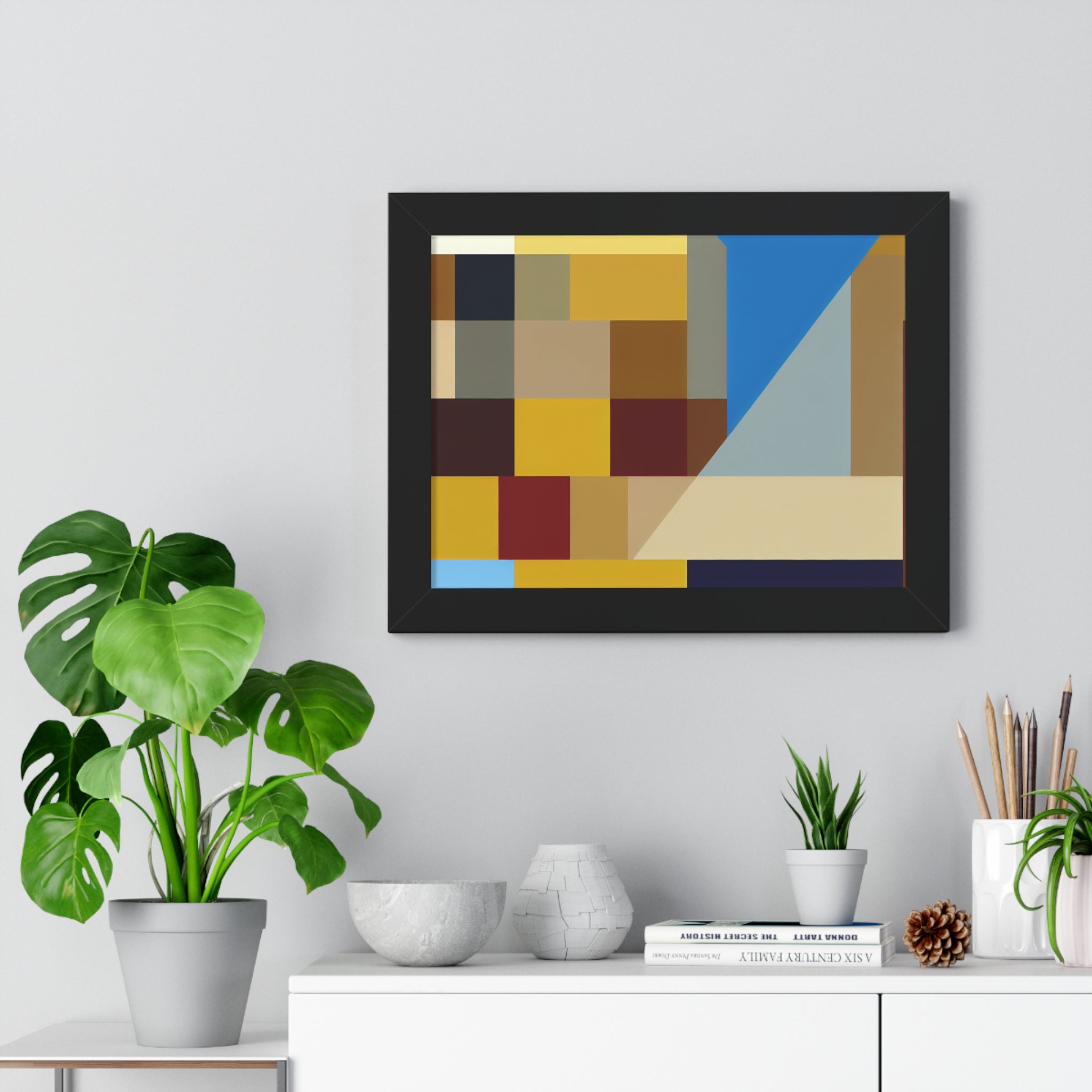 Colorful Geometric Symphony | Framed Print