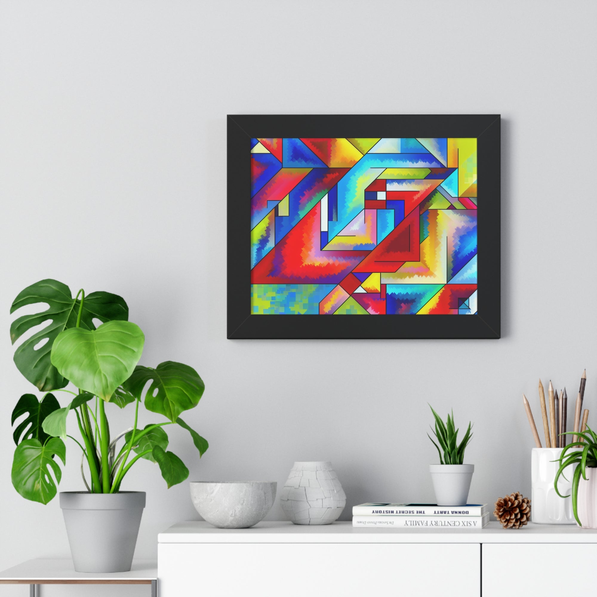 Energetic Harmony in Shapes | Framed Print