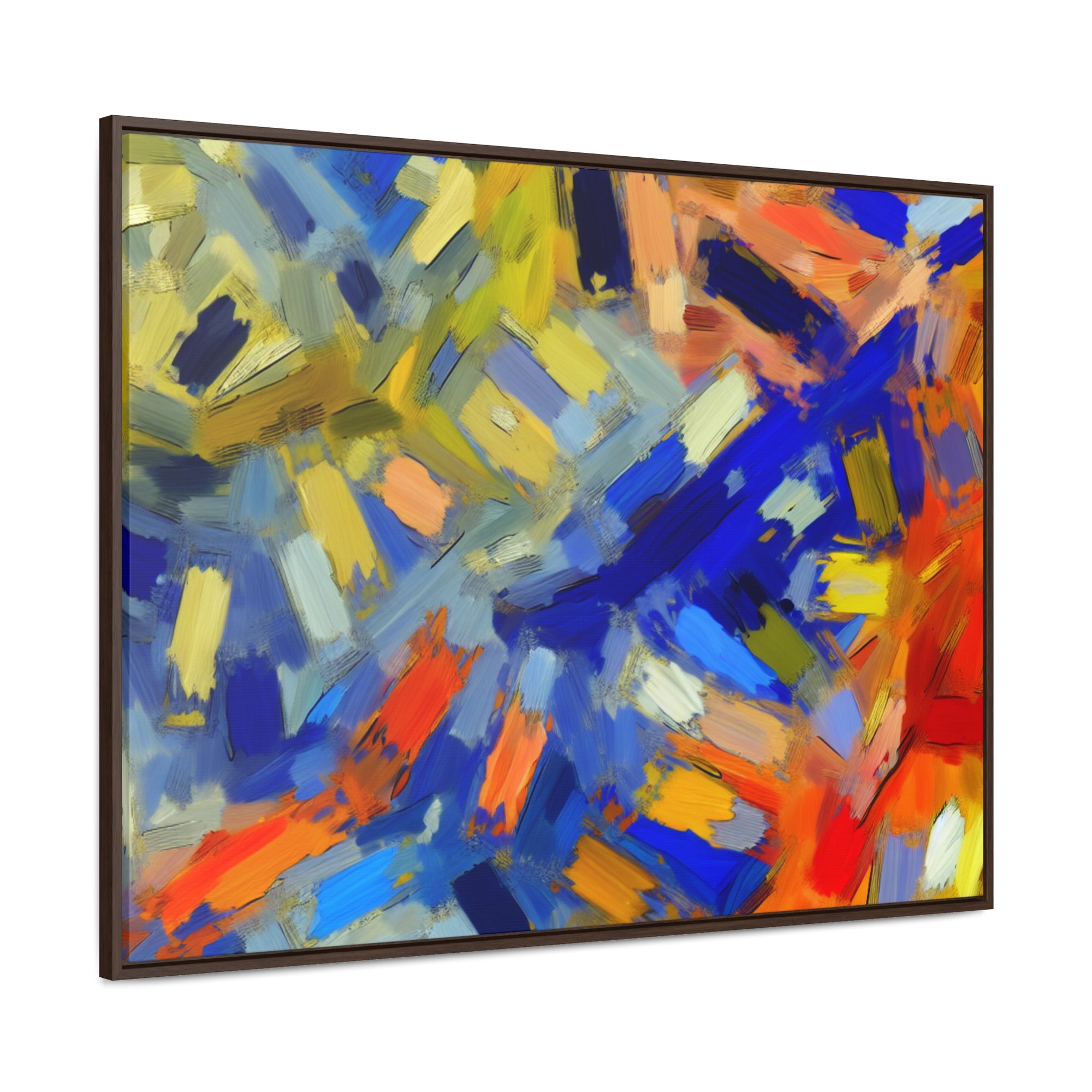 Chromatic Dance of Emotion | Framed Canvas