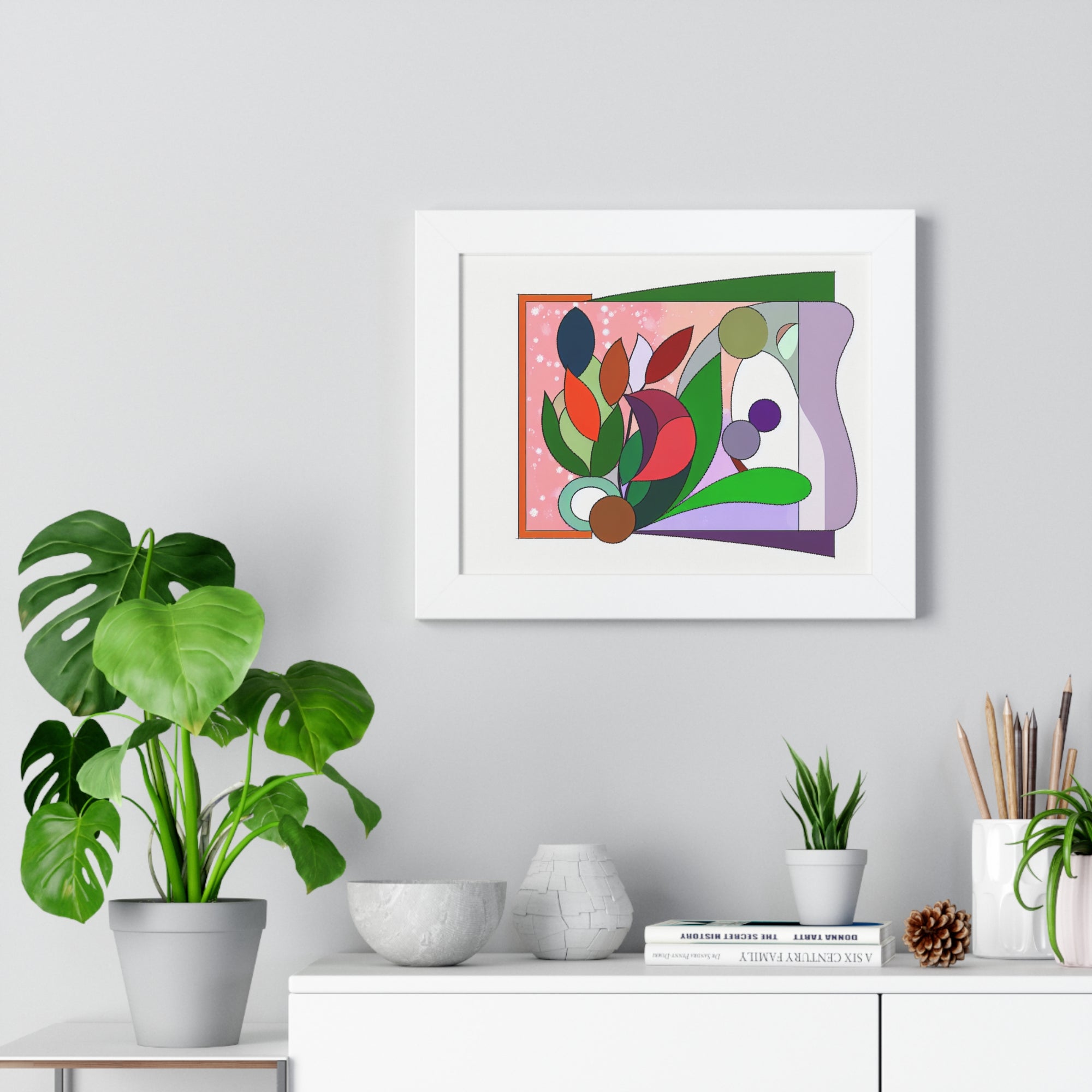 Verdant Whispers and Blooms | Framed Print