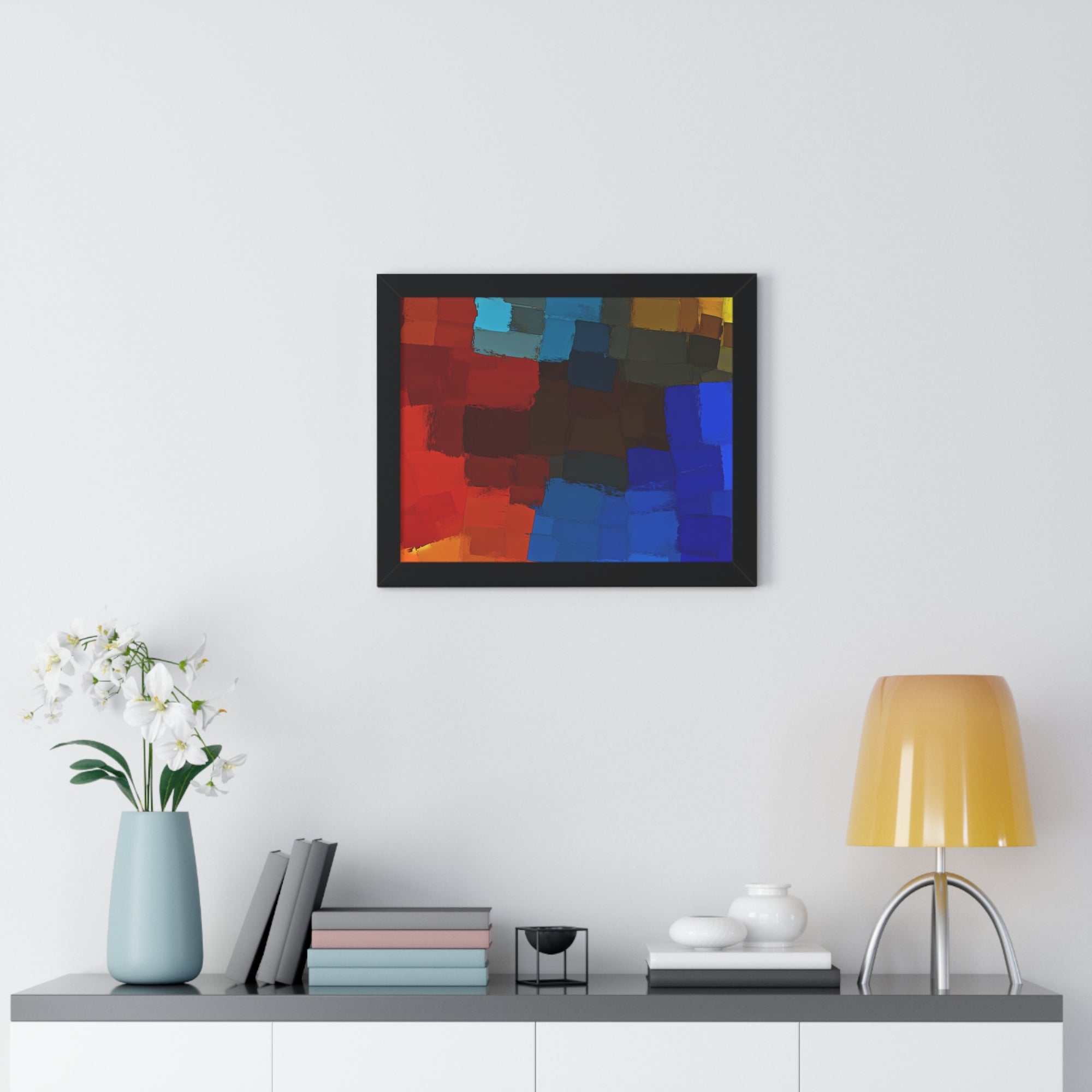 Chromatic Interplay and Duet | Framed Print