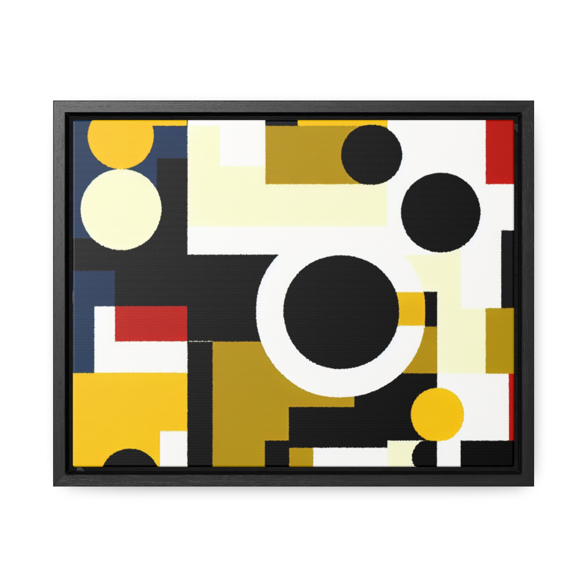 Energized Geometric Harmony | Framed Canvas