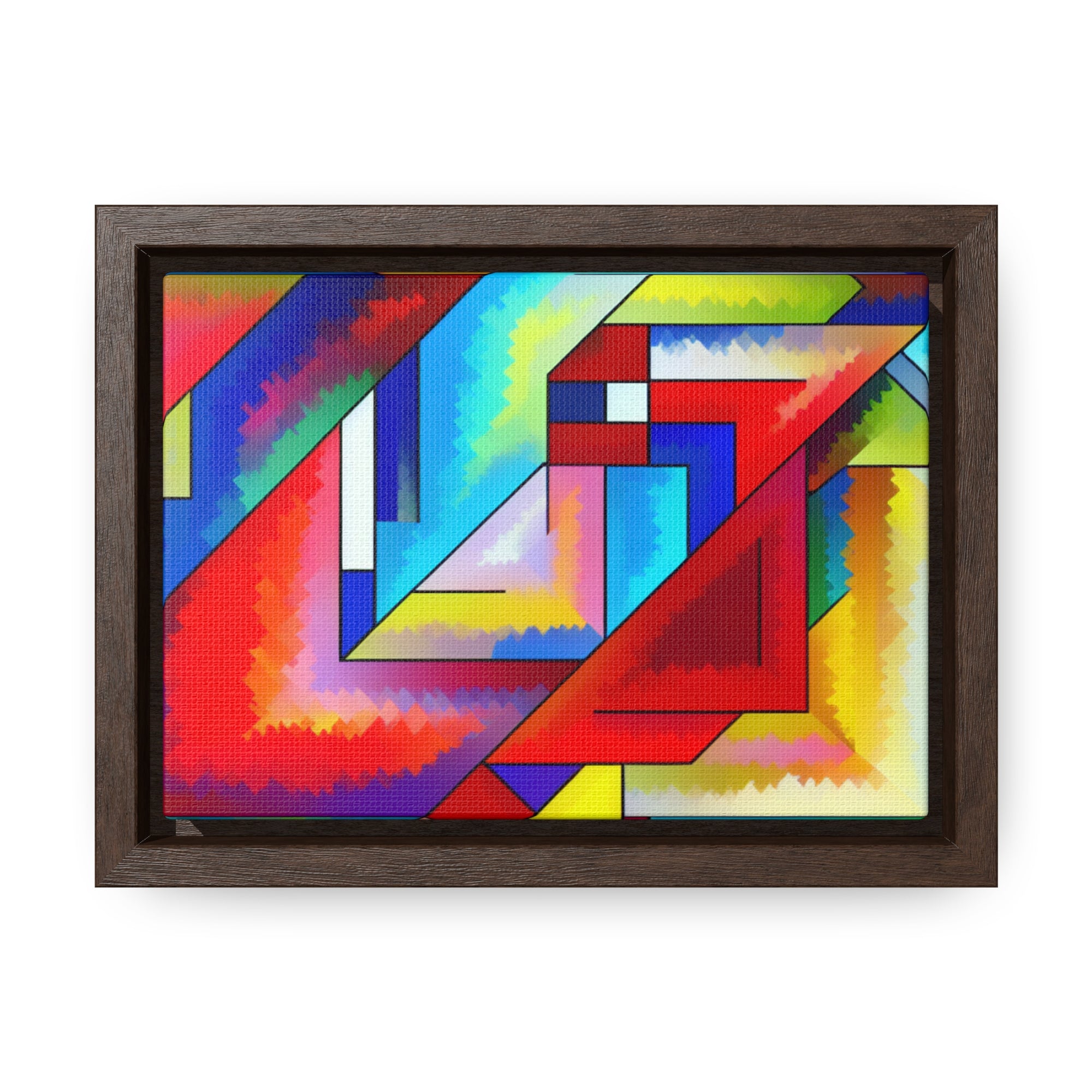 Energetic Harmony in Shapes | Framed Canvas