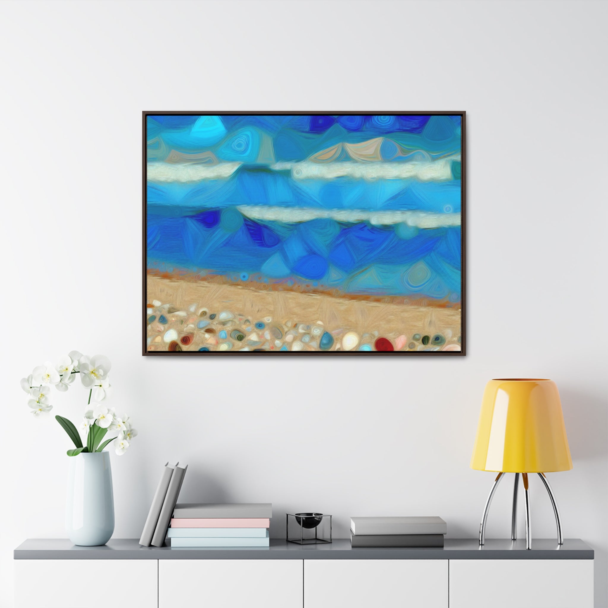 Whispers of Tidal Serenity | Framed Canvas