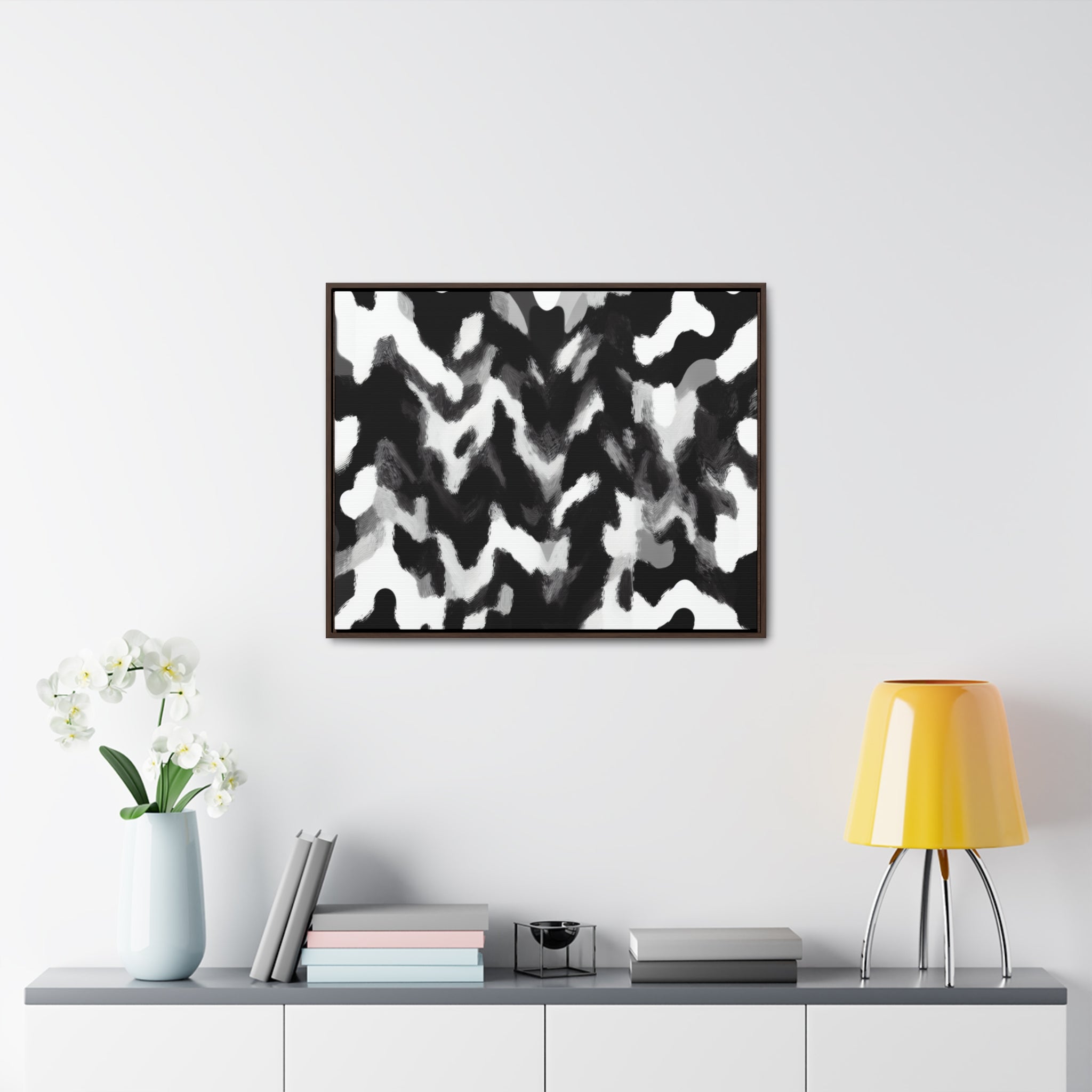 Rhythmic Duality | Framed Canvas