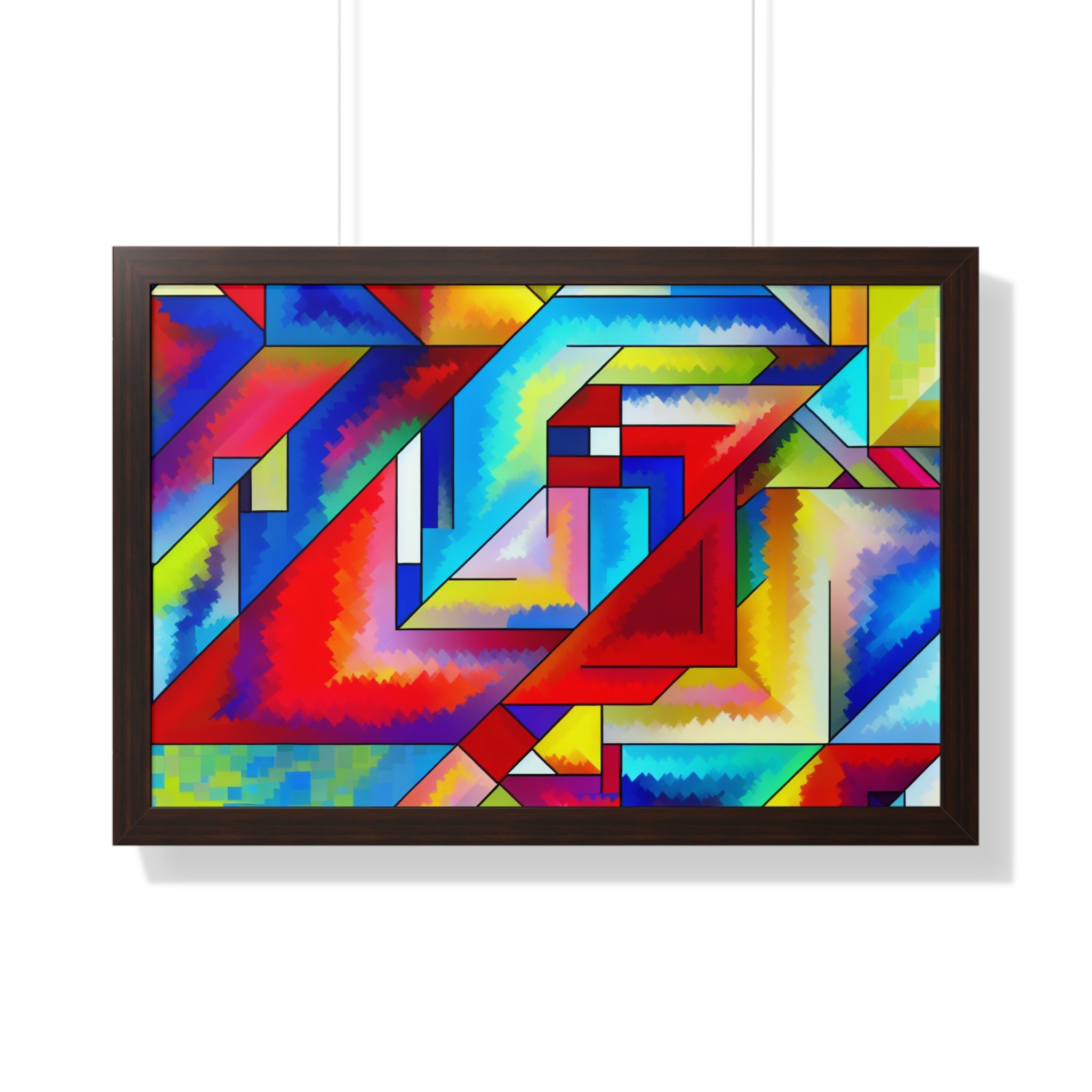 Energetic Harmony in Shapes | Framed Print