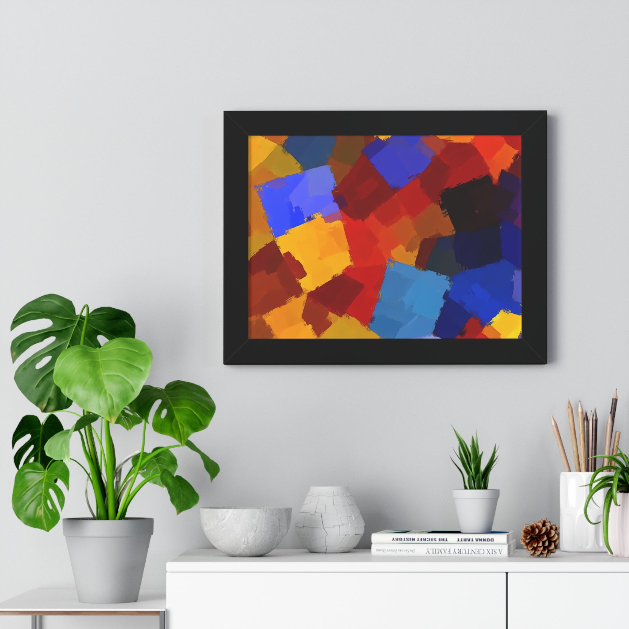 Prismatic Whirl and Flow | Framed Print