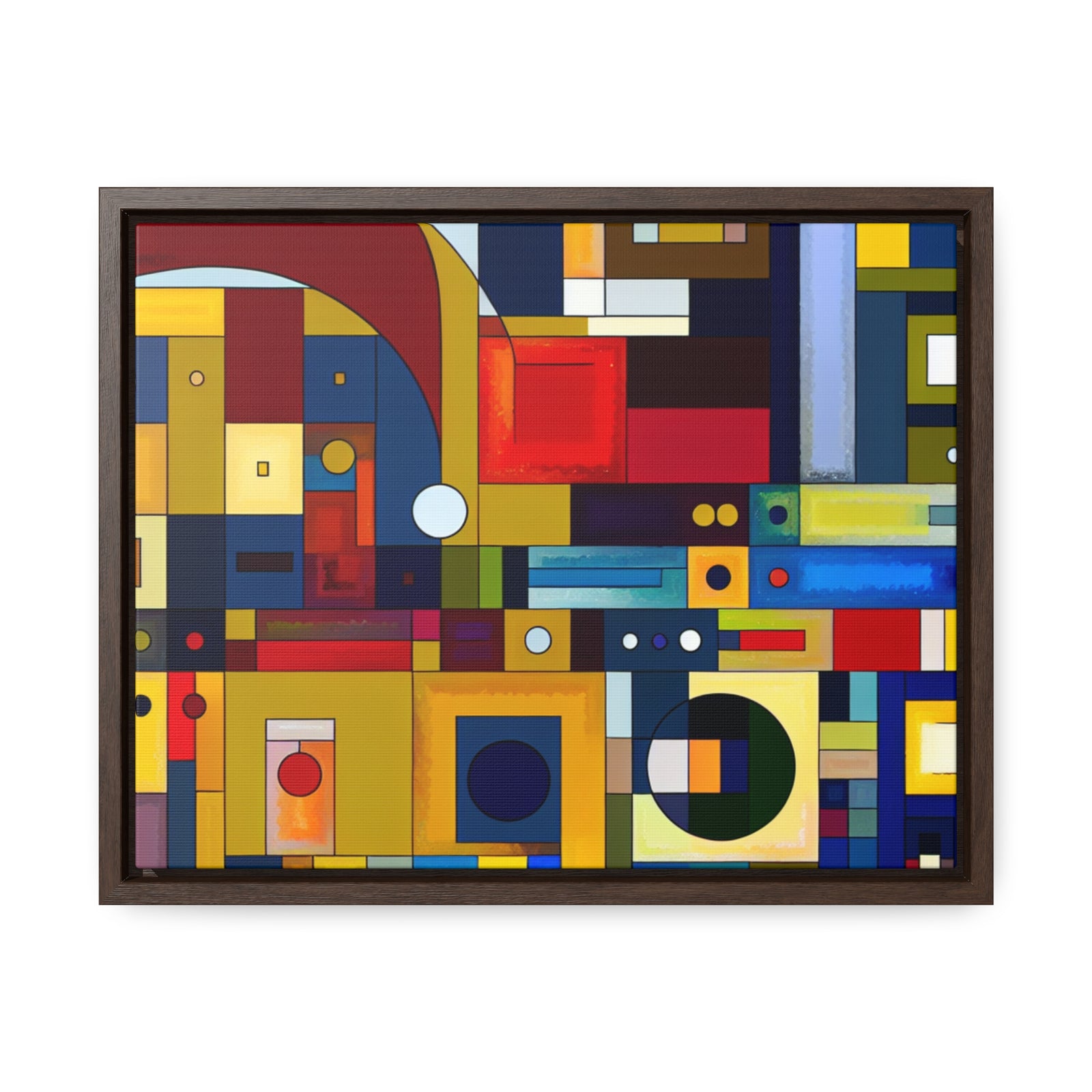 Chromatic Intersections | Framed Canvas