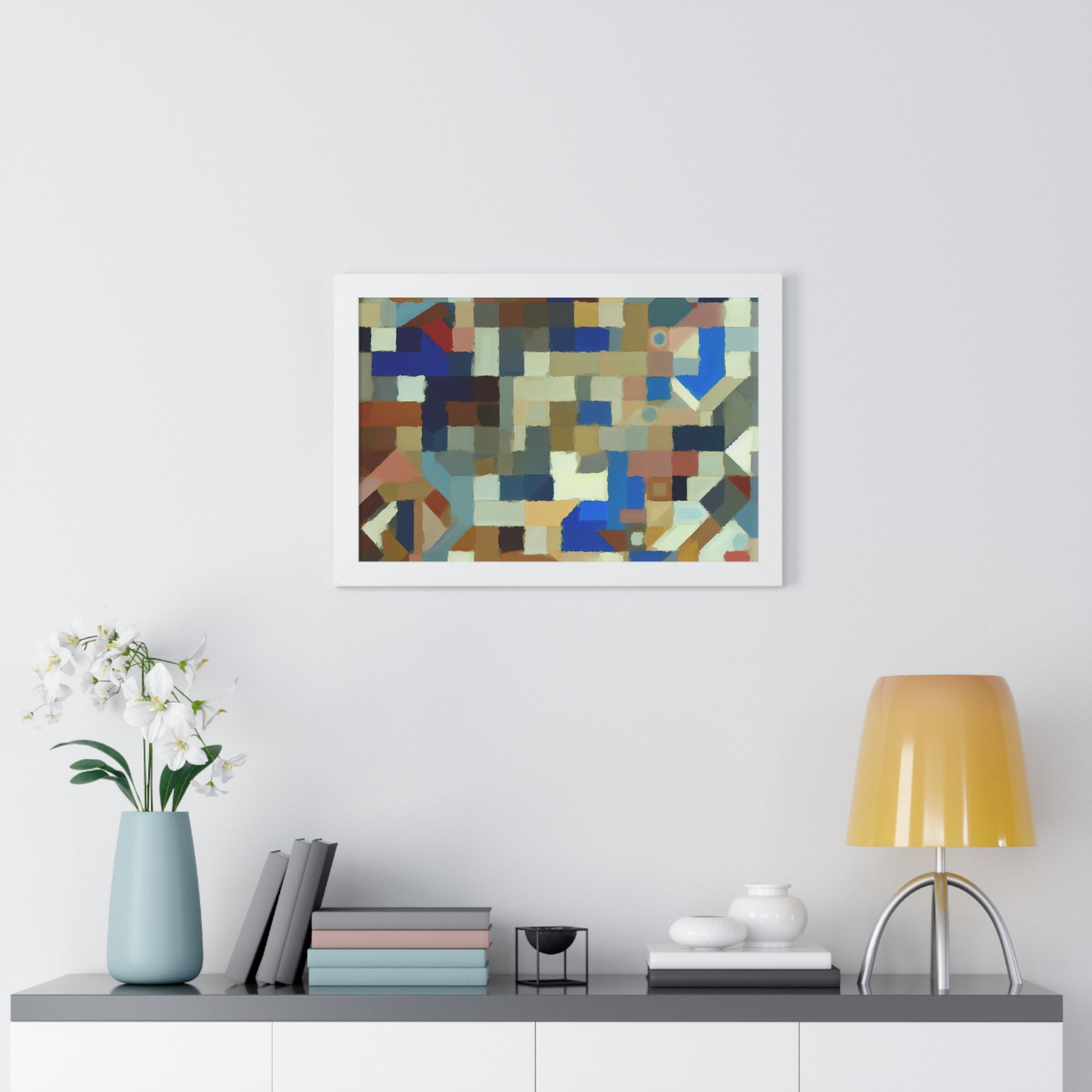 Fractured Symphony of Color | Framed Print