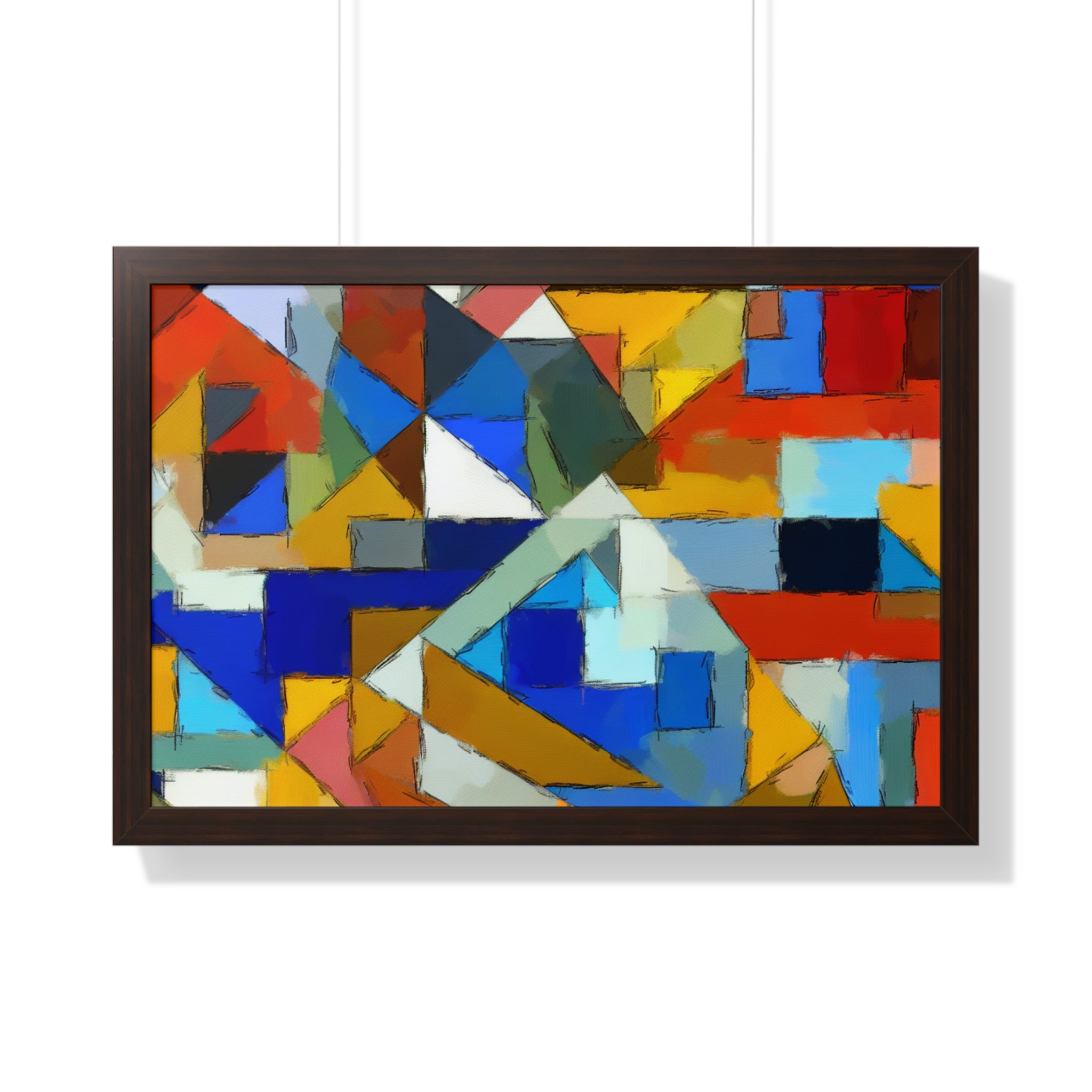 Geometric Pulse and Color | Framed Print