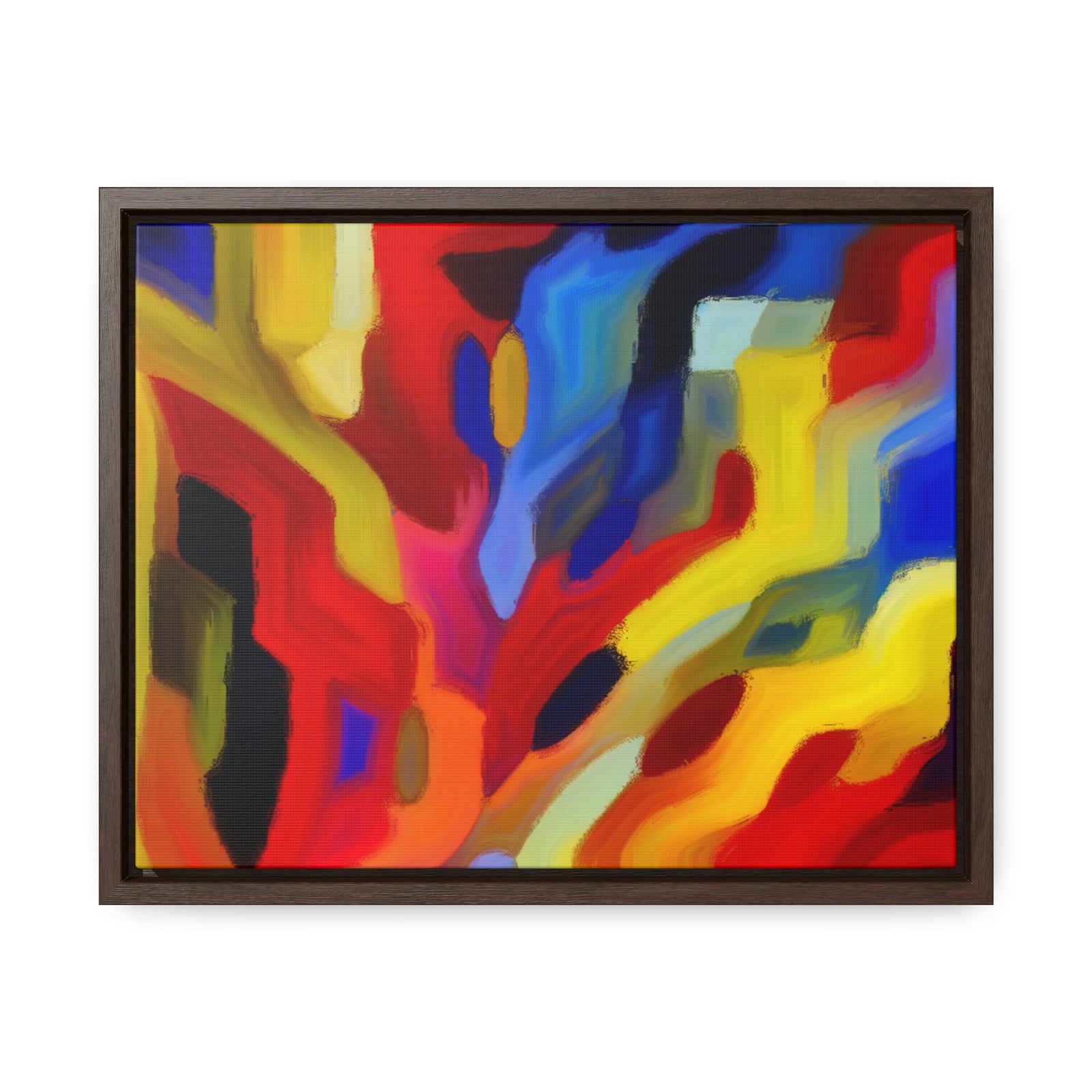 Chromatic Chaos Unveiled | Framed Canvas