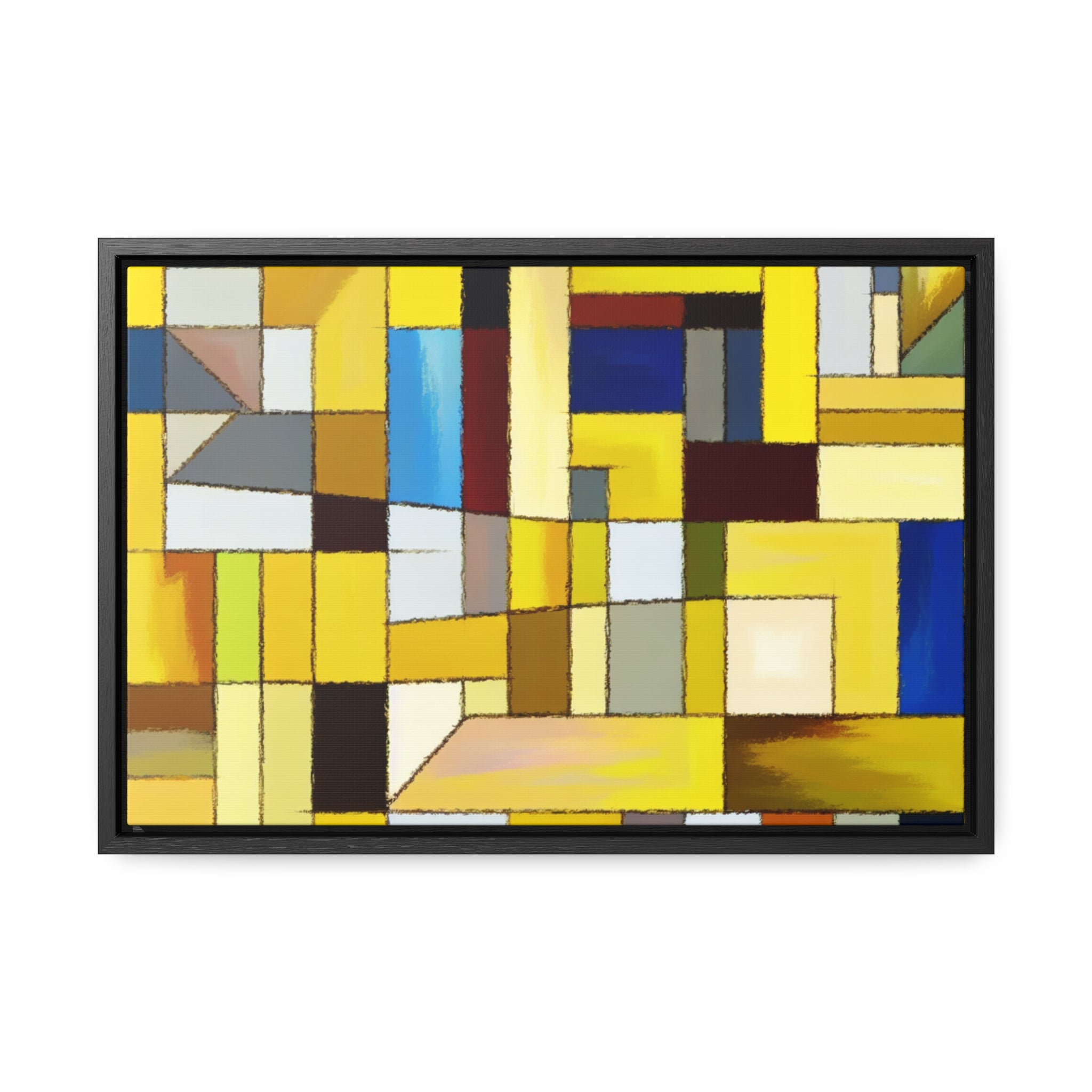 Chromatic Fragments and Light | Framed Canvas